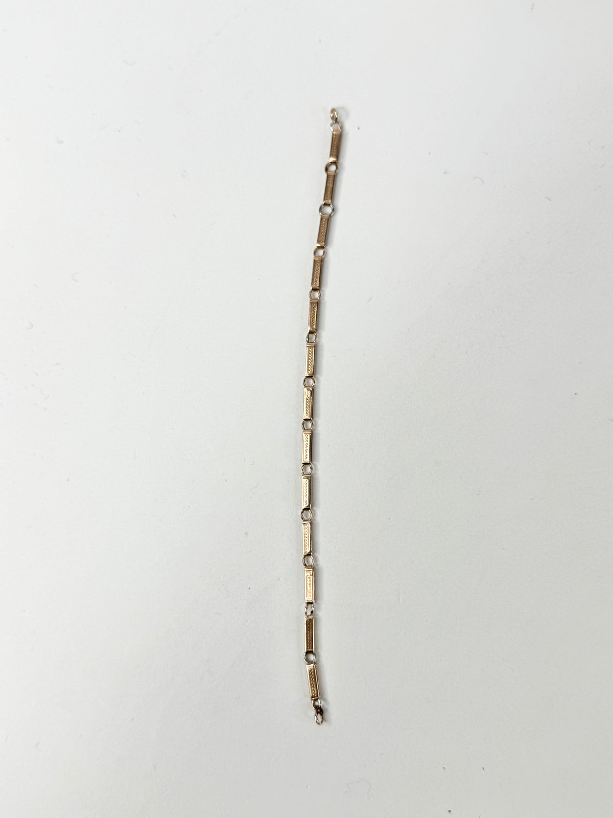 Vintage 18ct Rose Gold Bar Bracelet