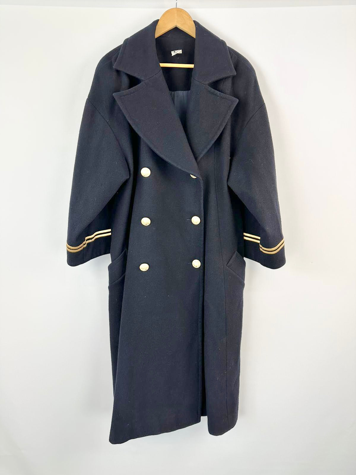 Vintage Crimson Military Coat  - L