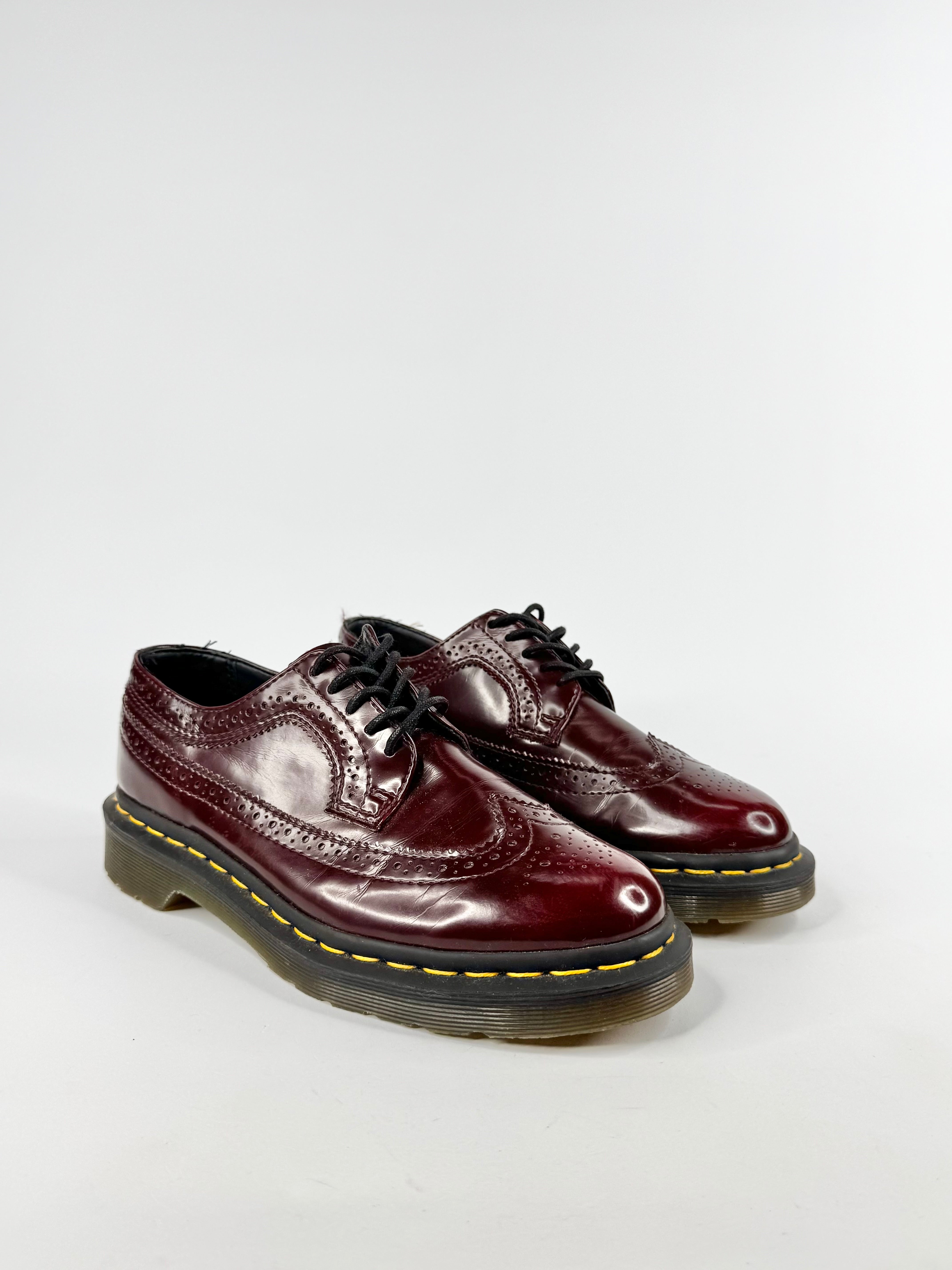 Dr. Marten Cherry Red Vegan Brogues - EU38