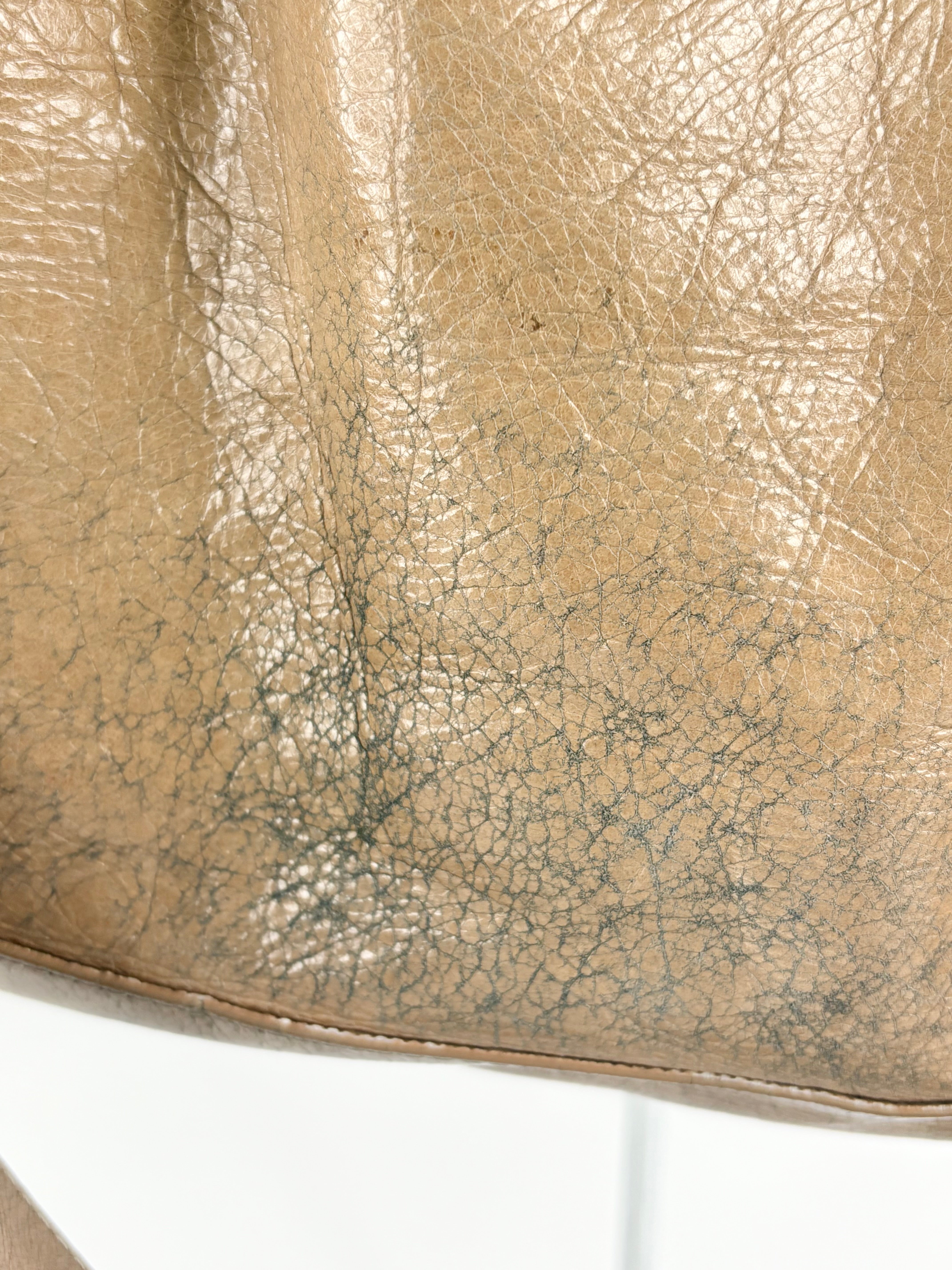 Balenciaga Beige Leather 'Giant 21' Handbag