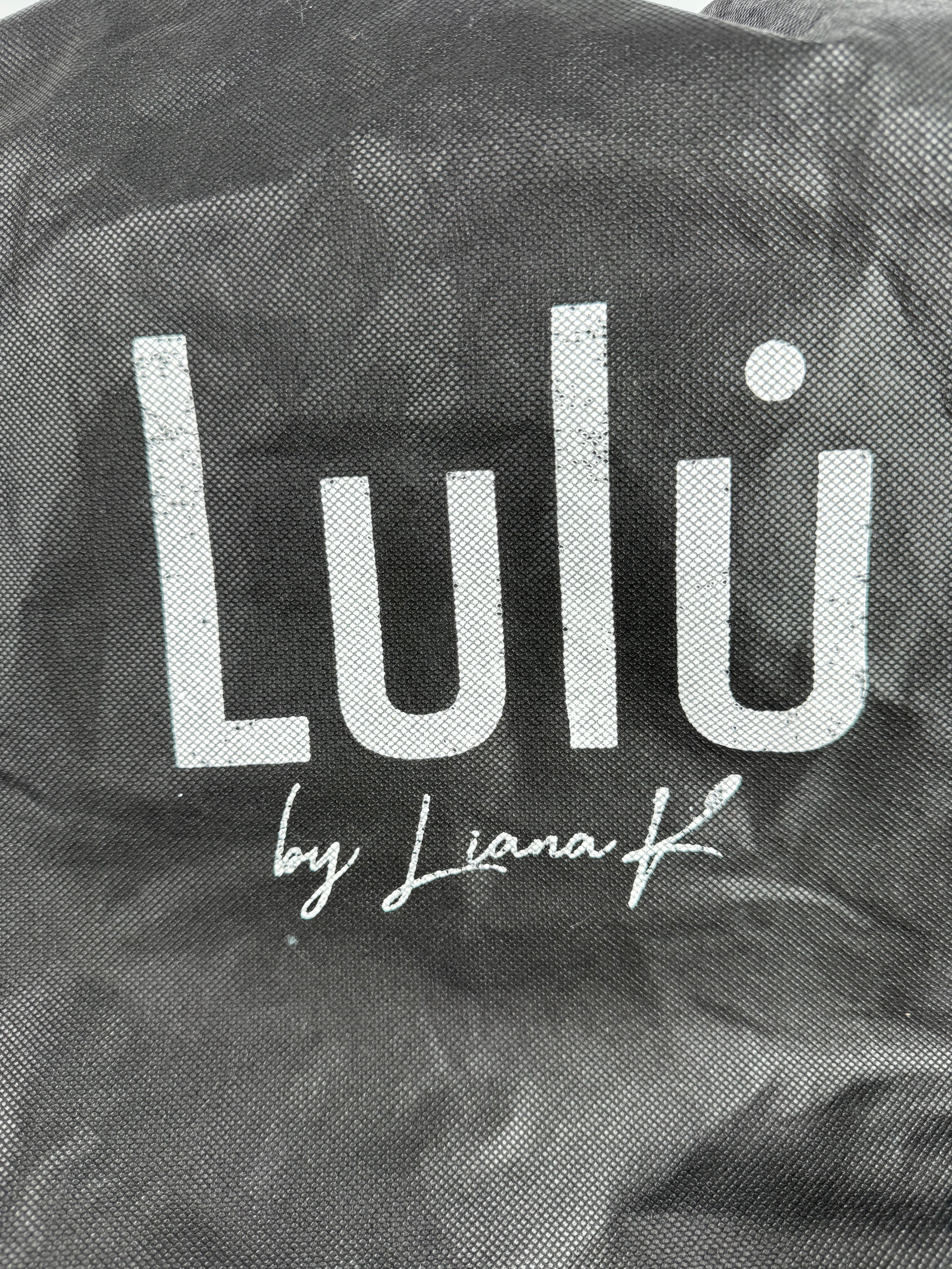 Lulu by Liana K Raffia Crochet Beige & Gold Fringed Bag