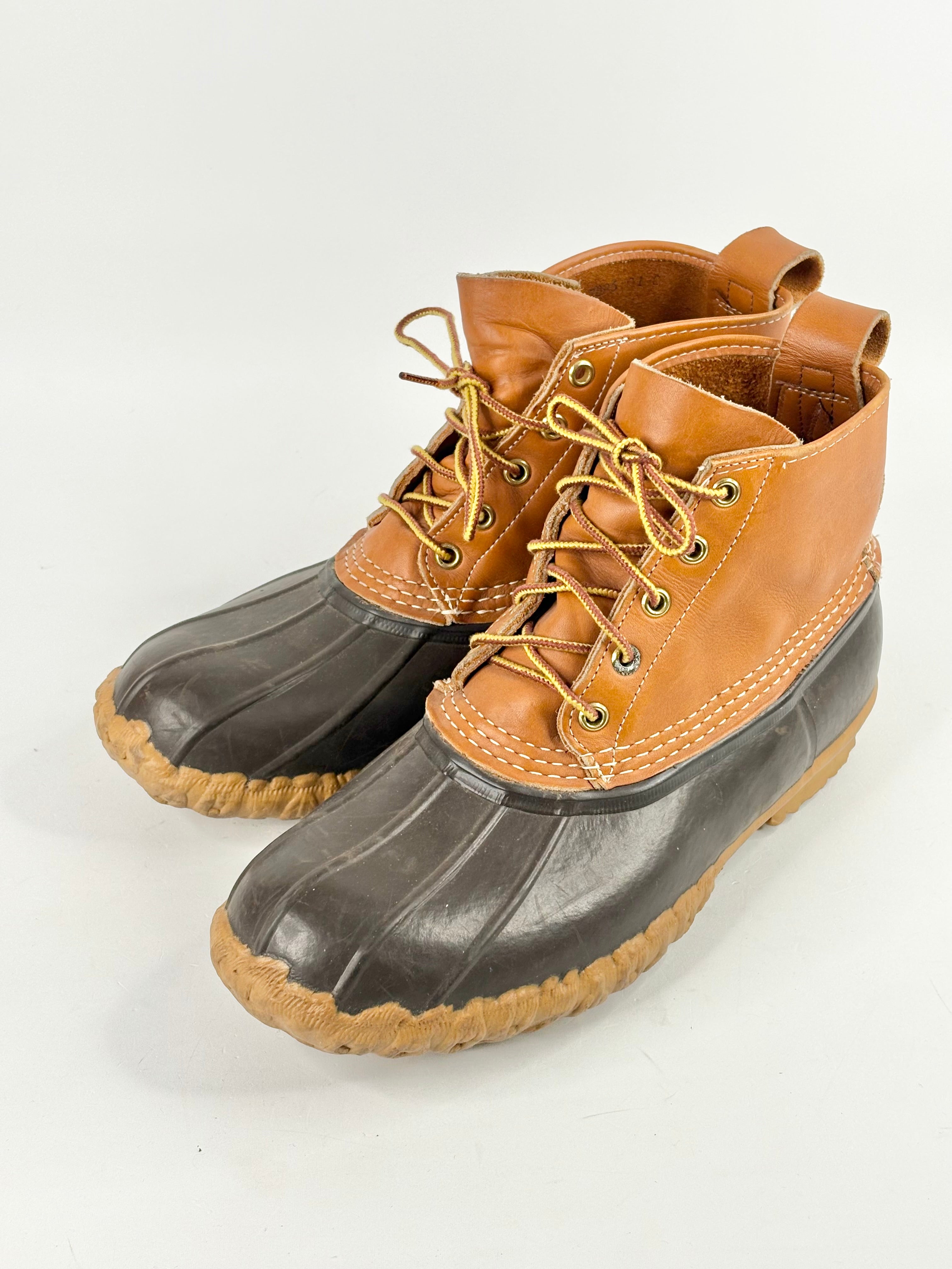 LL Bean Tan Suede & Rubber Contrast 'Maine' Boots - EU38