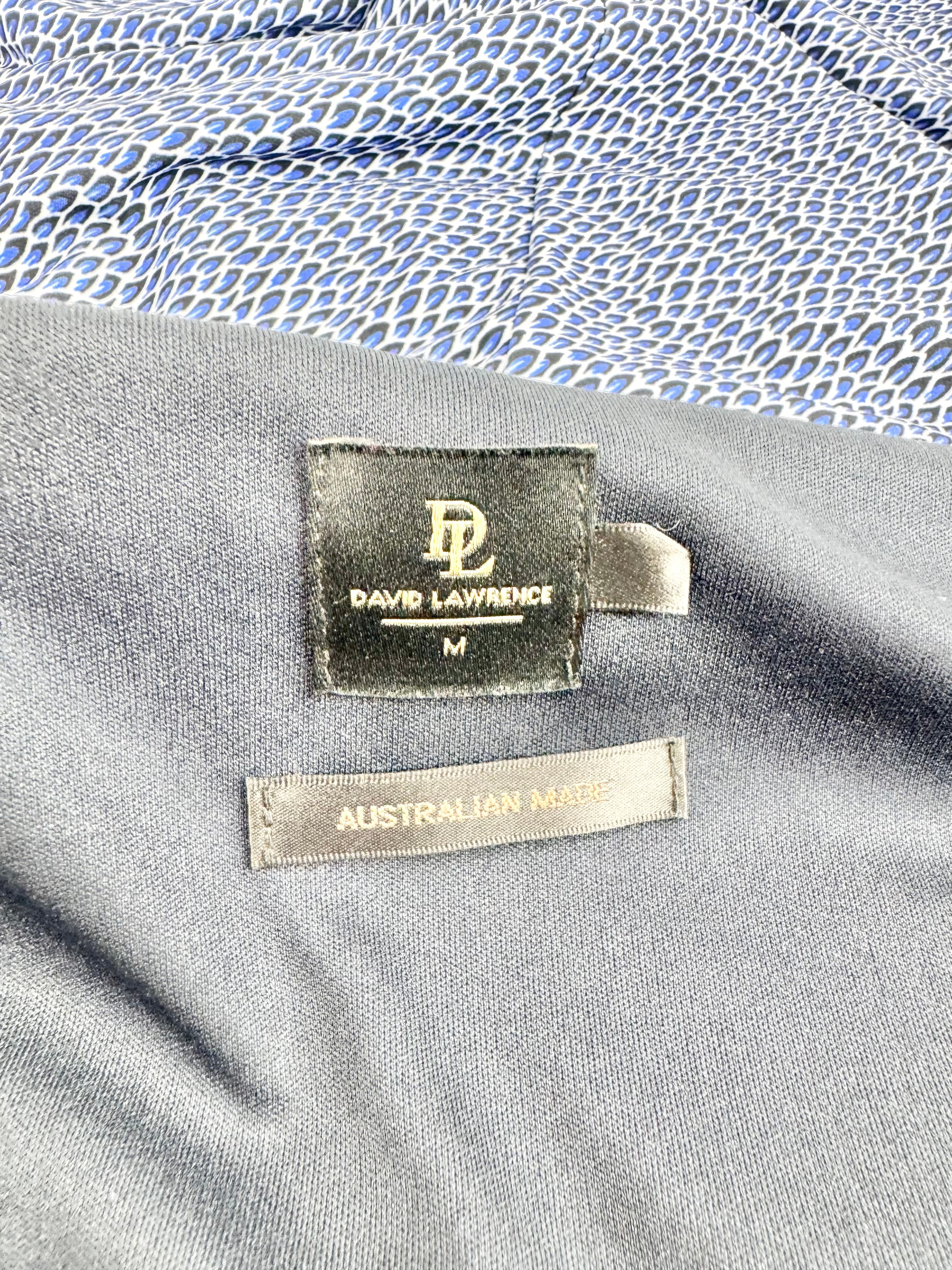 David Lawrence Blue Patterned Dress - AU10