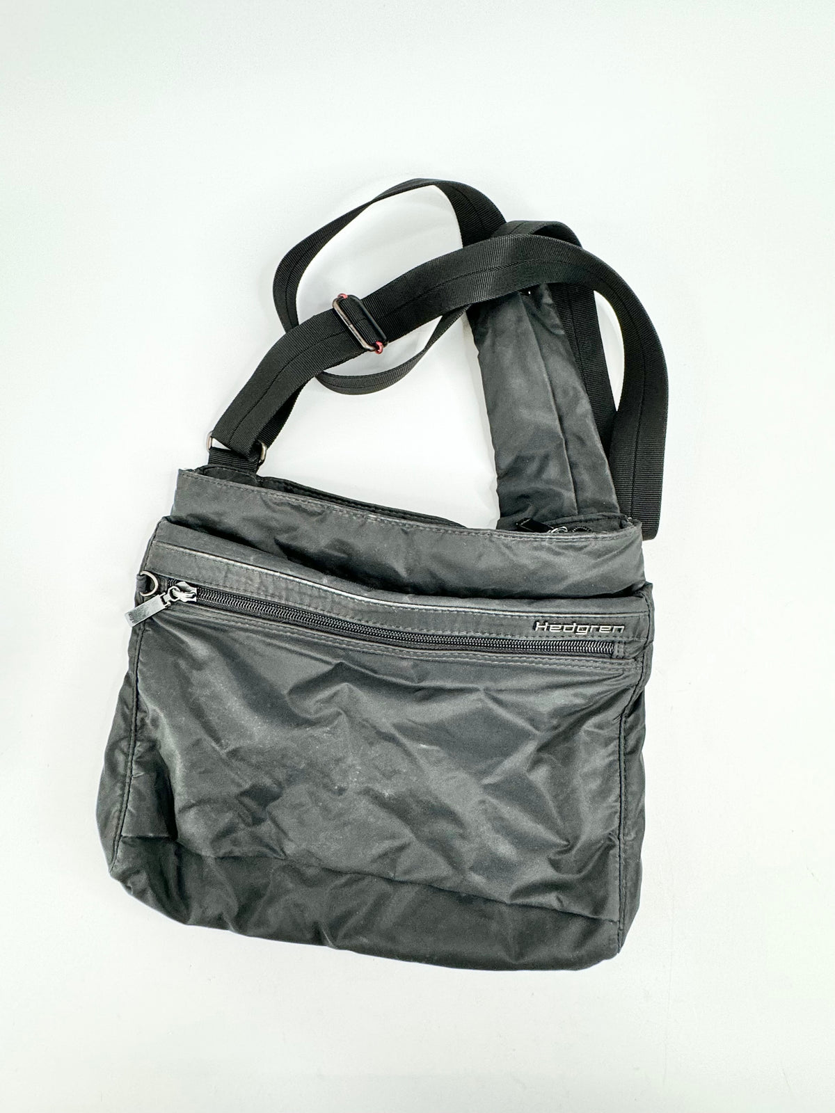 Hedgren Black Quilted Cross Body Bag
