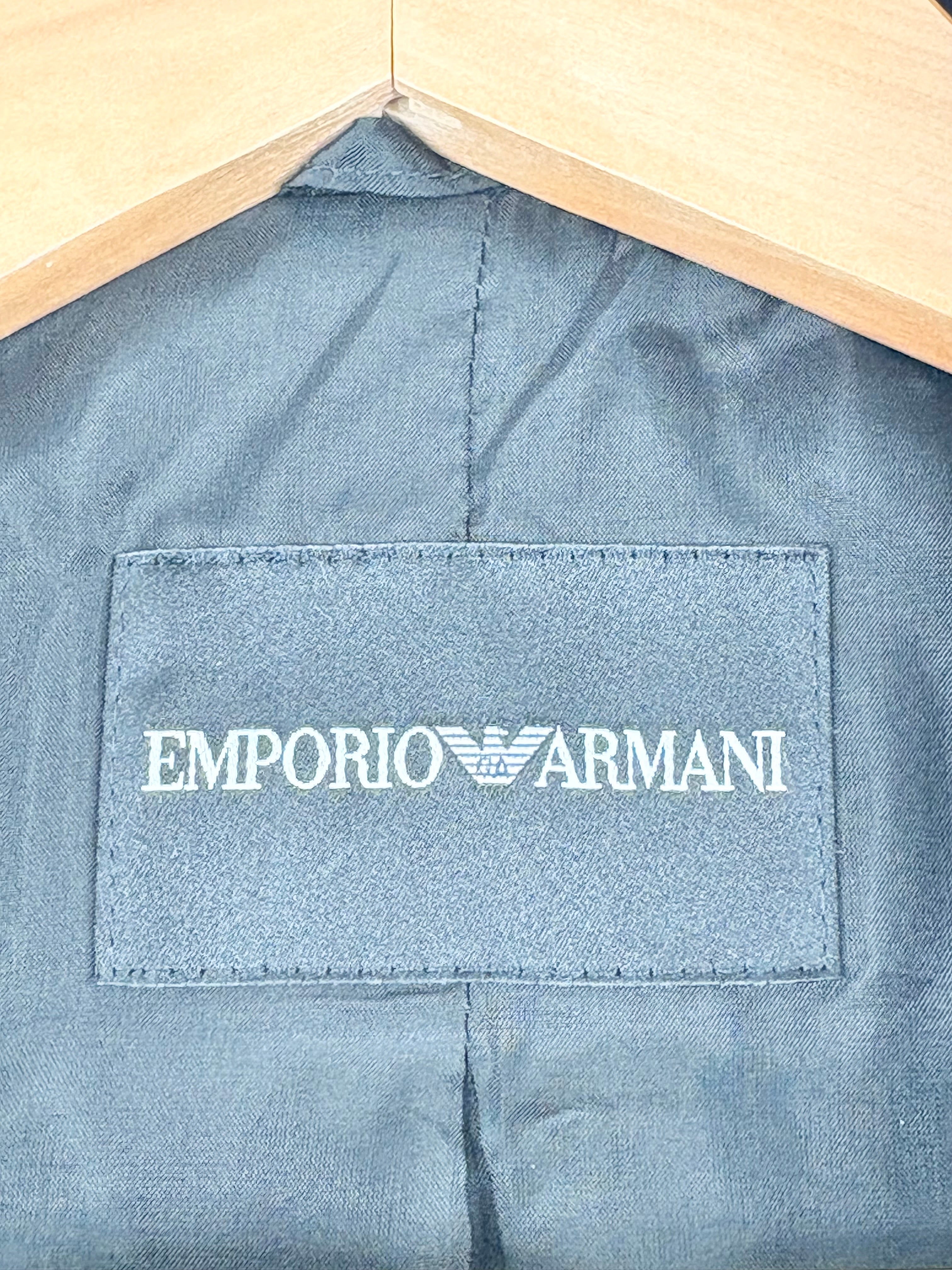 Emporio Armani Black Crepe Blazer - AU8