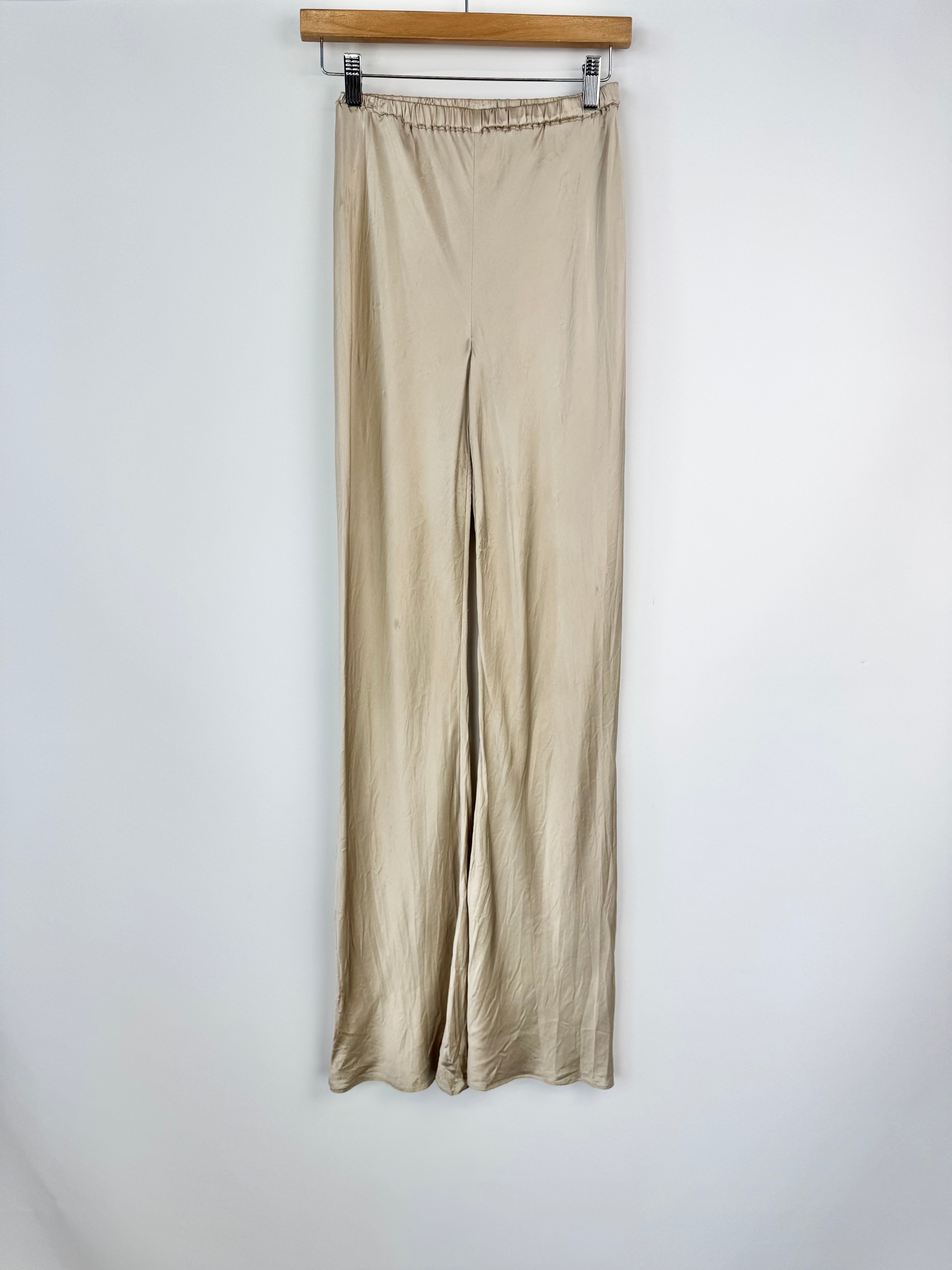 Silk Laundry Vanilla Creme Wise Leg Slacks - AU6/8