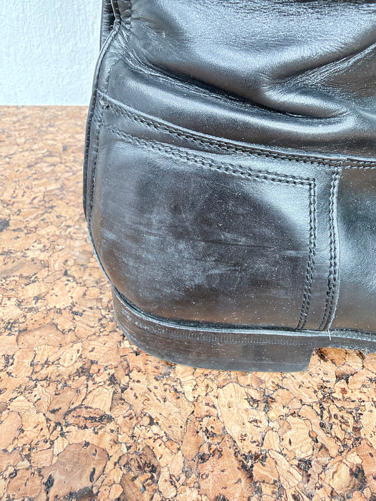 Alberto Fasciani Black & Tan Leather Riding Boots - EU39