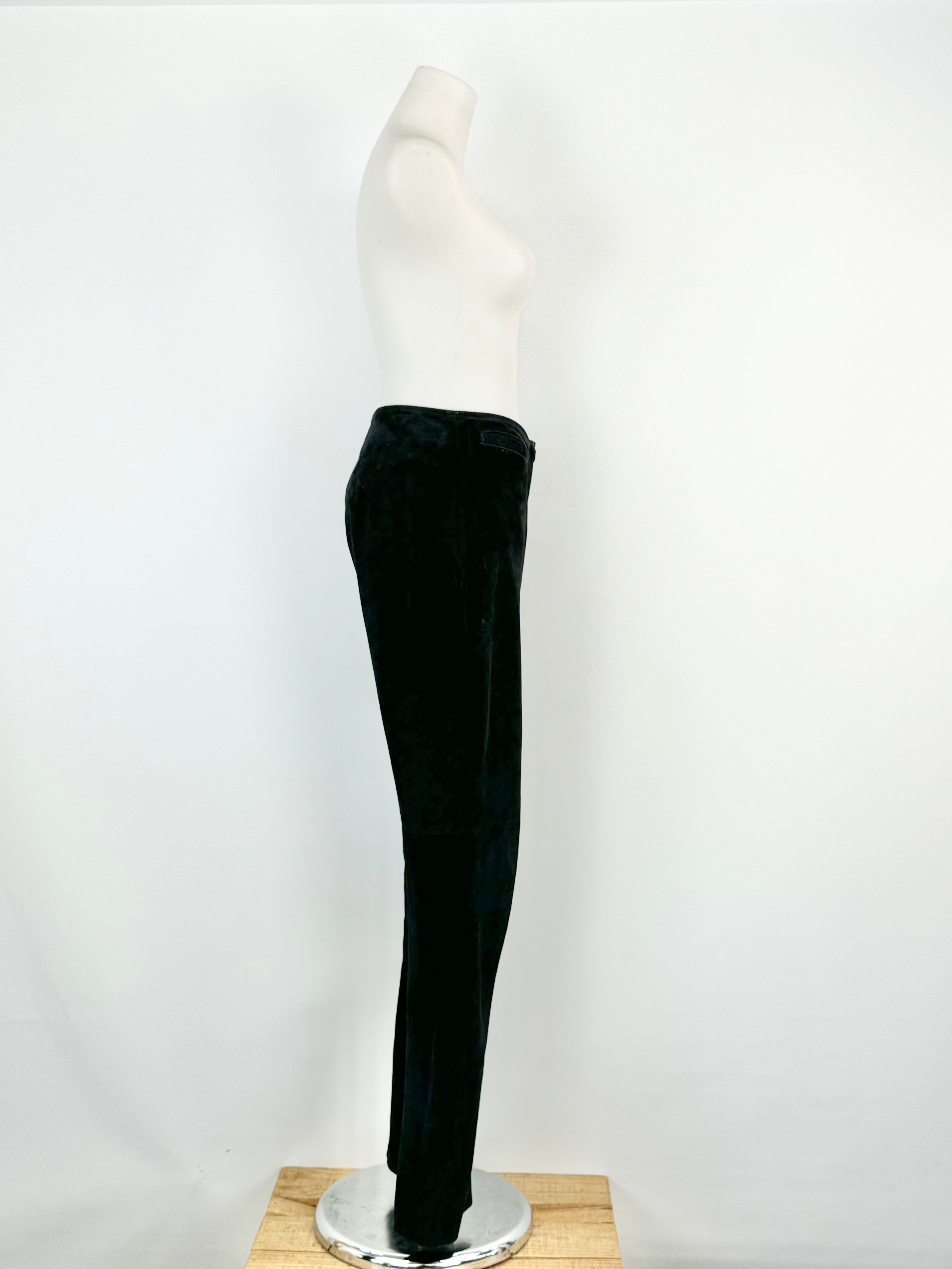 Vent Couvert Black Suede Slacks - AU10