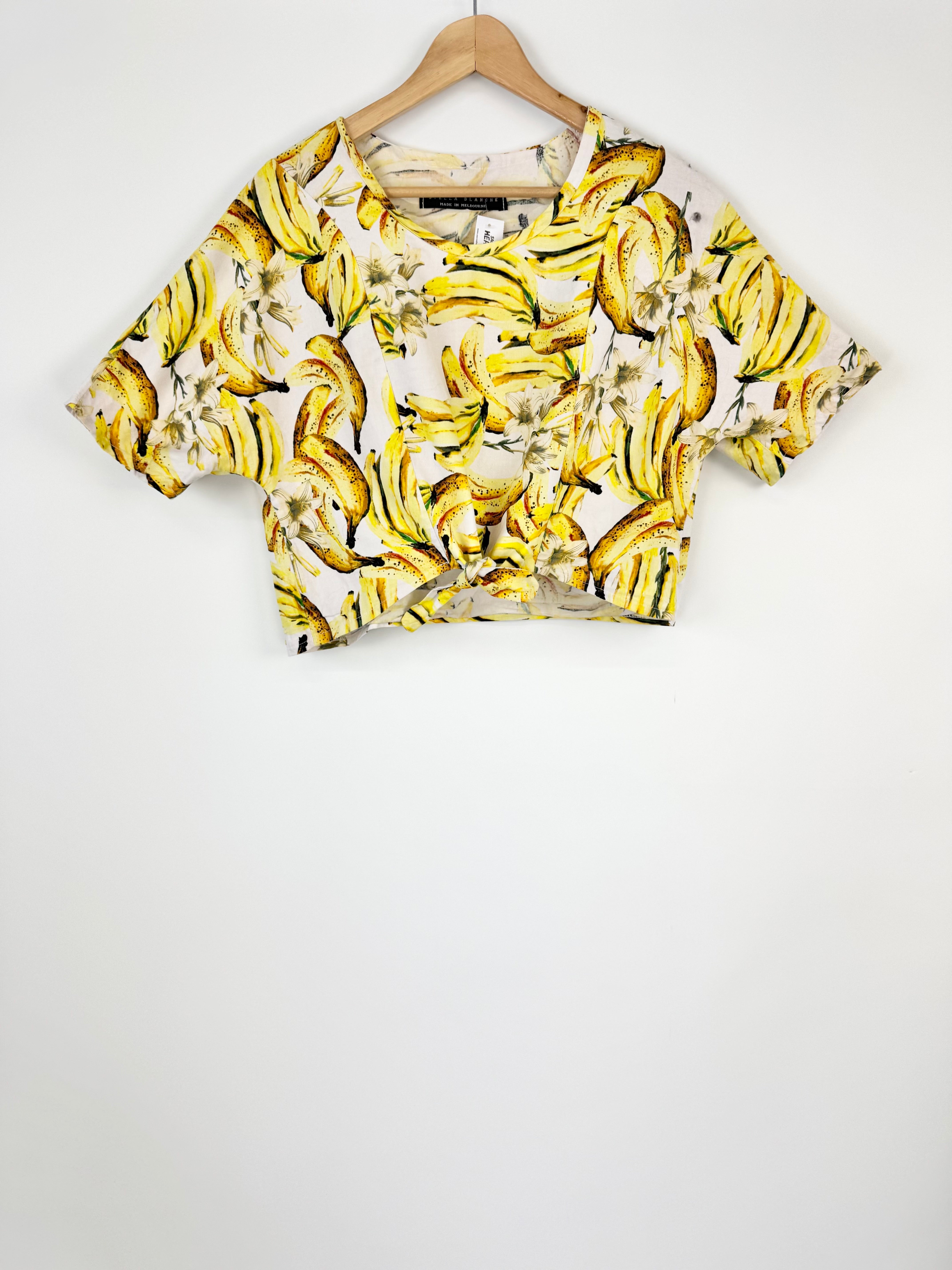 Stella Blanche Banna Pattern Crop Top - AU10