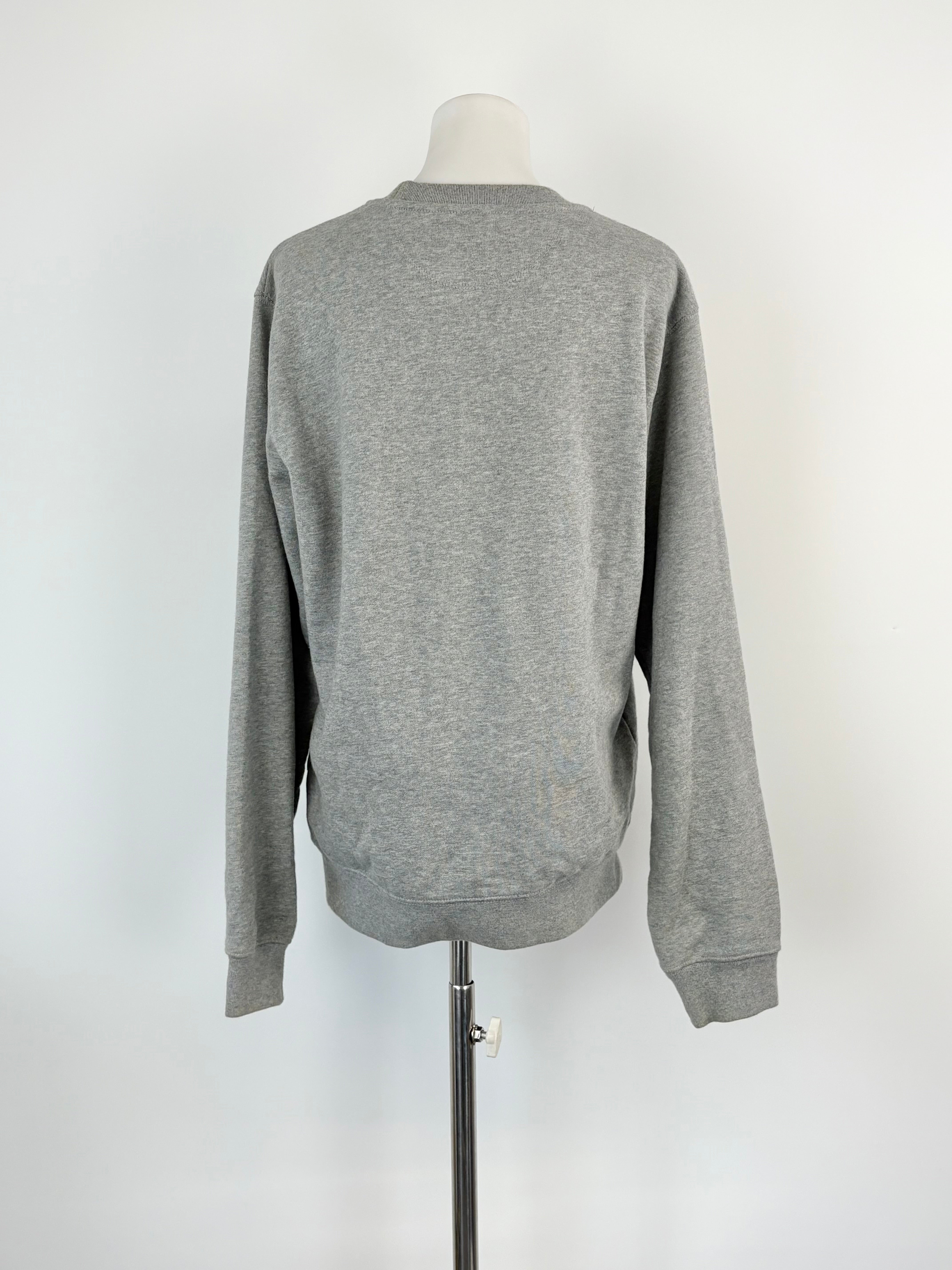 Coach Heather-Grey Retro Logo Crewneck Sweater - AU8/10