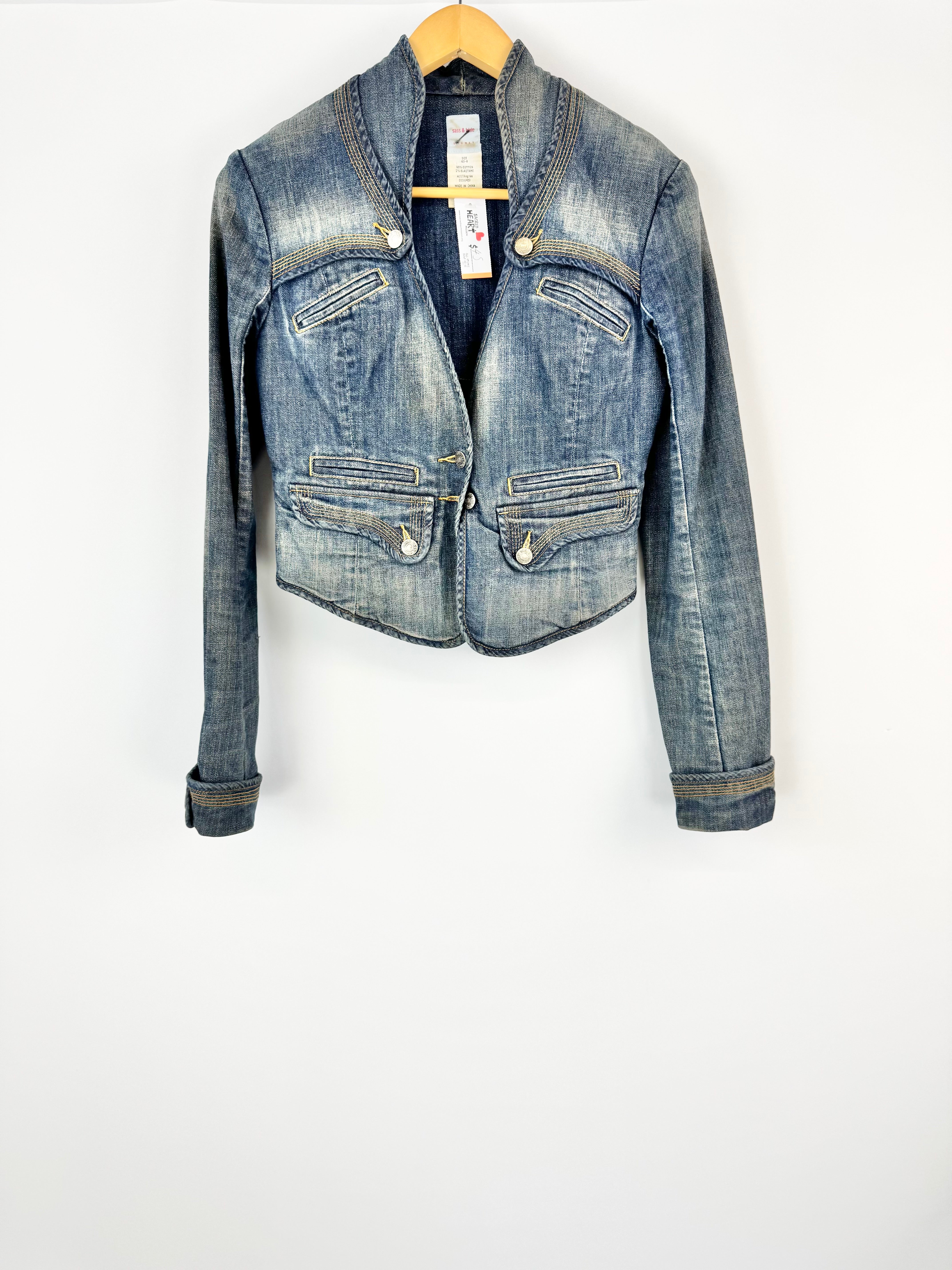 Vintage Sass & Bide Denim Jacket - AU8/10