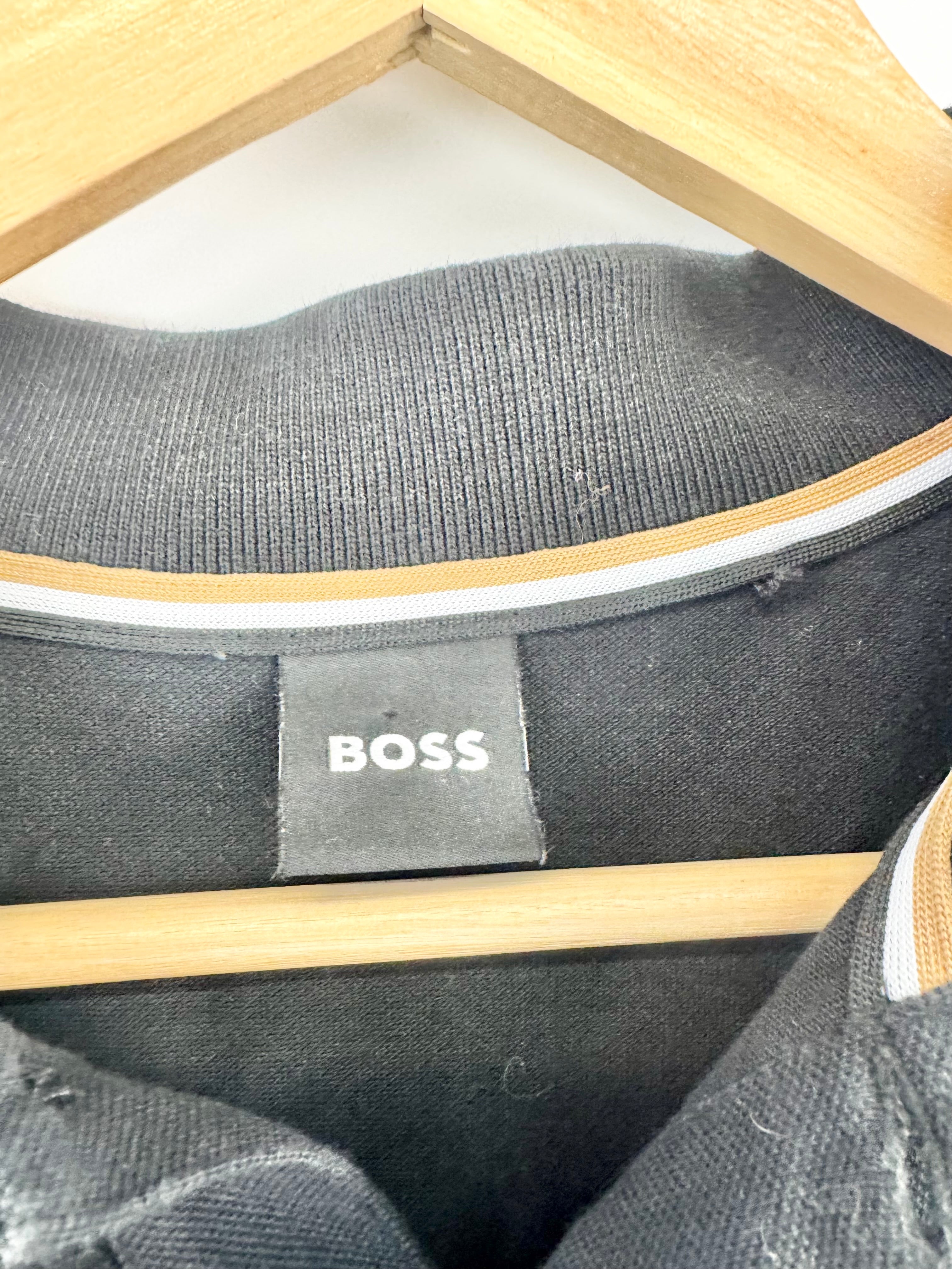 Boss by Hugo Boss Black Cotton Polo Top - M