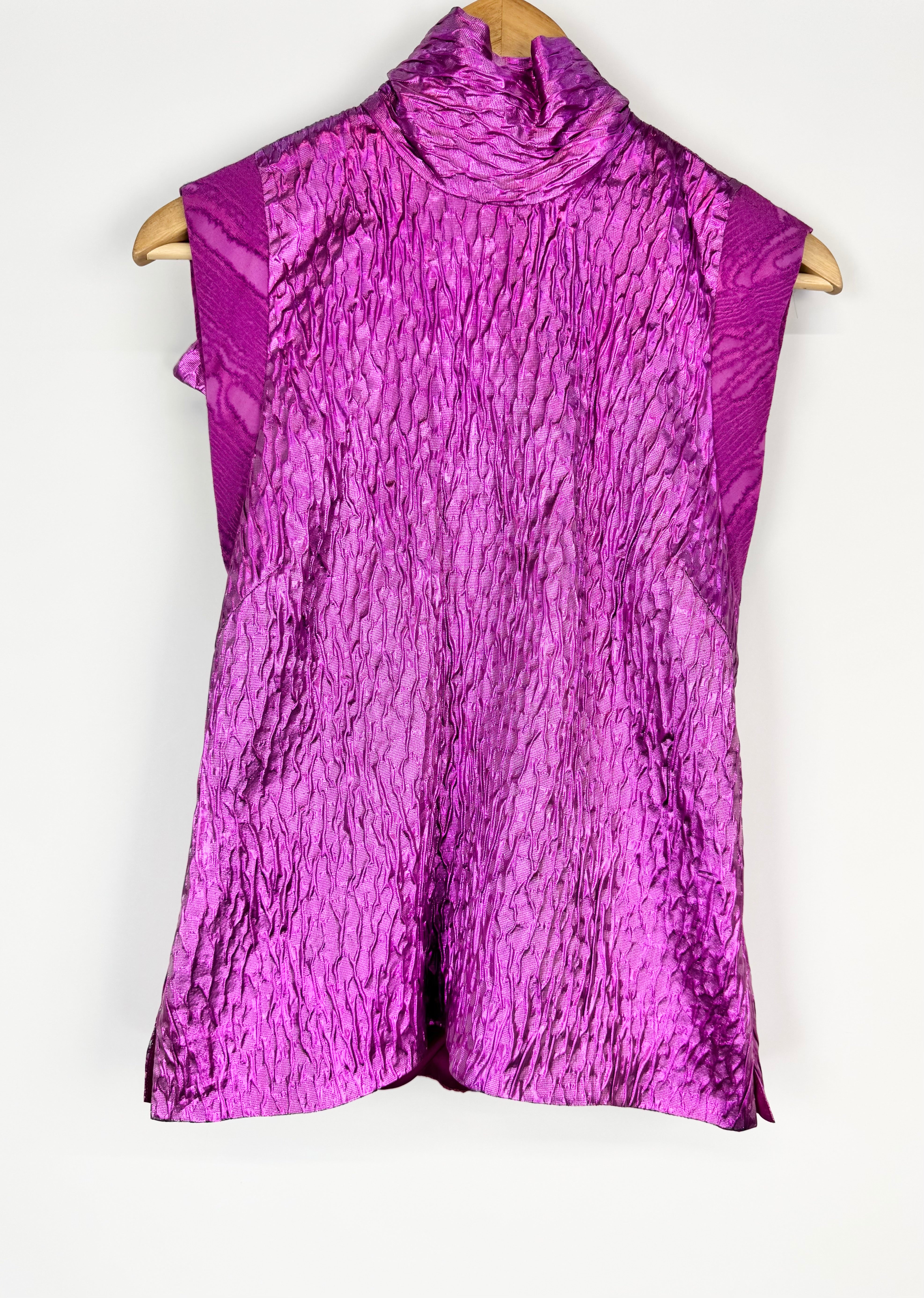 Rachel Comey 'Orchid' Mirar Textured Jacquard Top - AU8/10