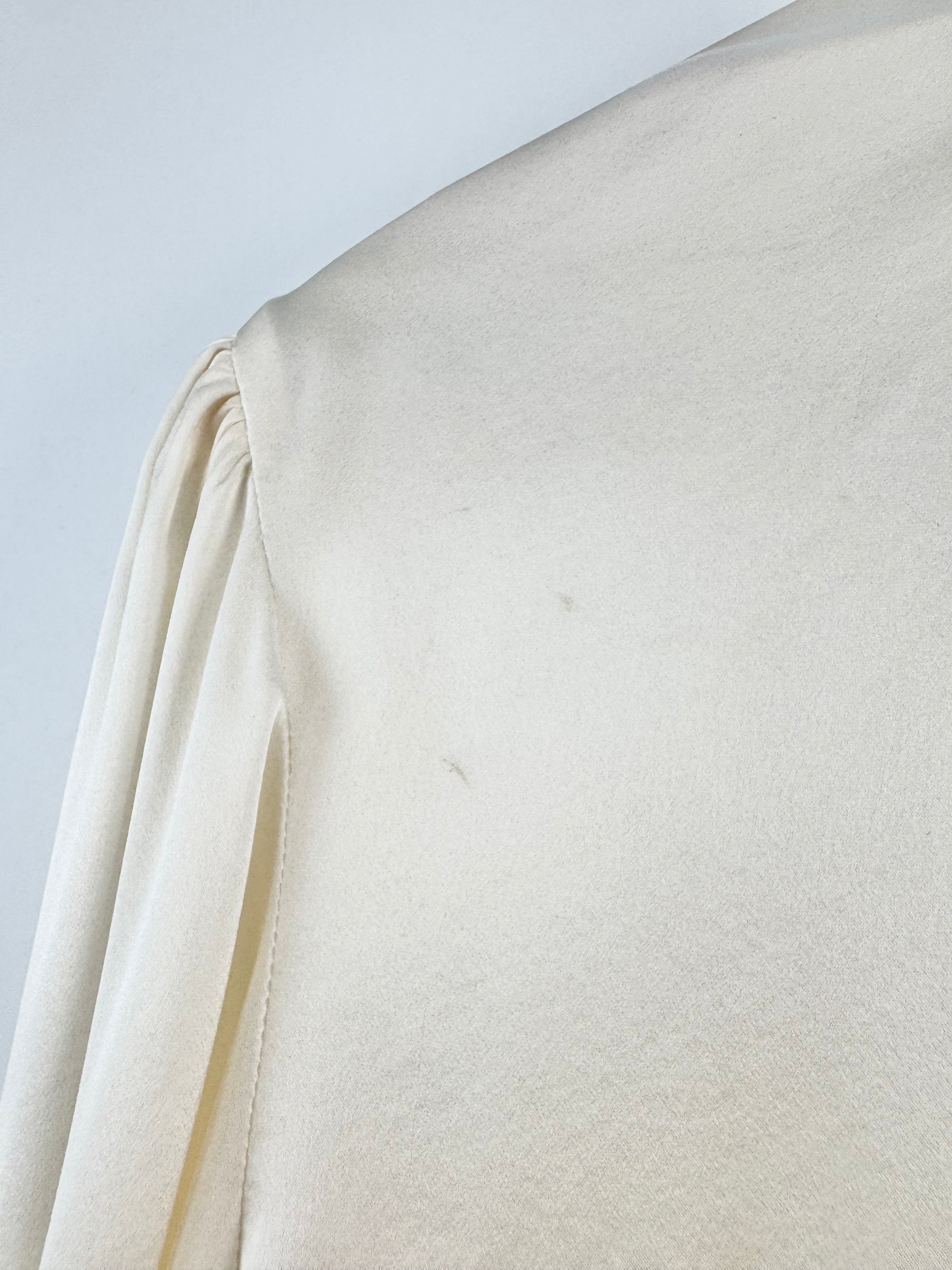 Husk Cream Silk 'Lili' Pussybow Blouse NWT - AU14