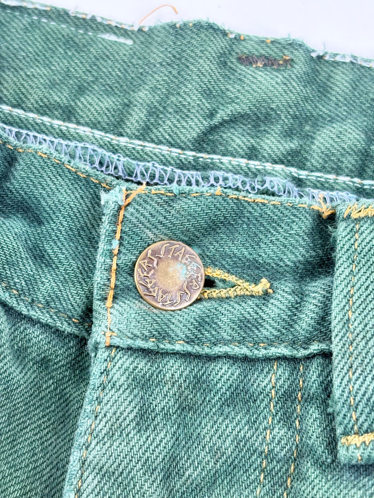 Staggers Y2K Green Denim Jeans - W34