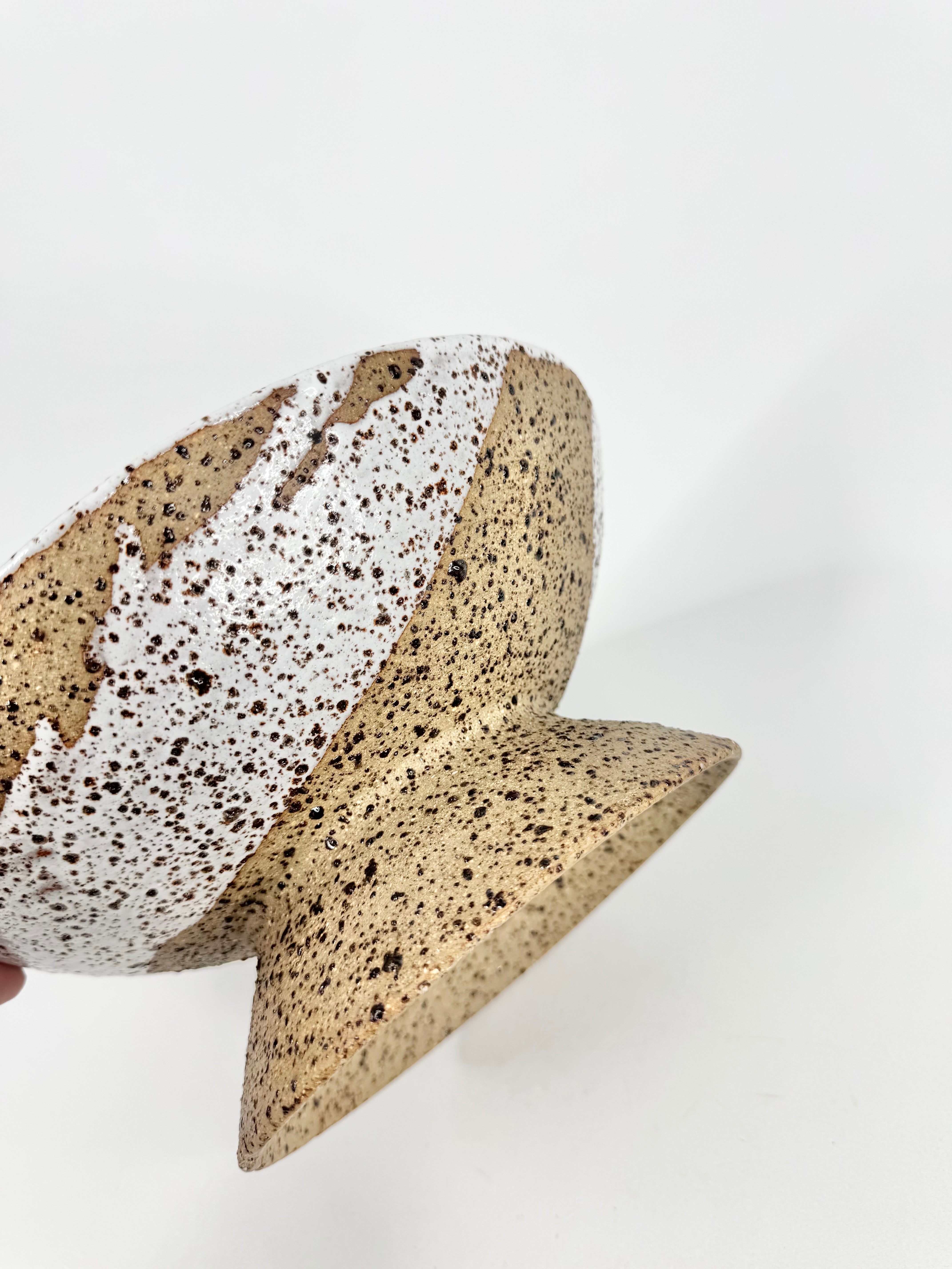 Speckled Raku Clay Bowl