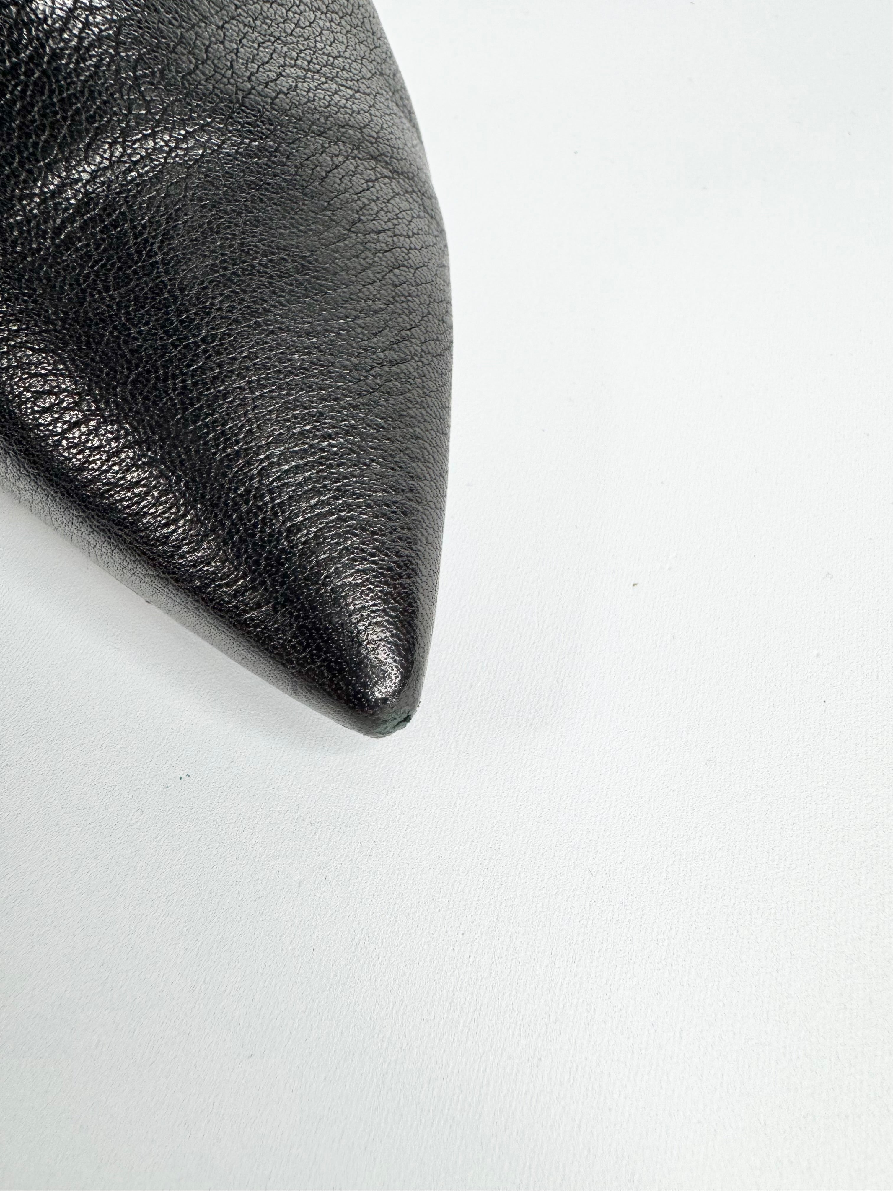 Jimmy Choo Black Grained Leather 'Liesel' Ankle Boots - EU36