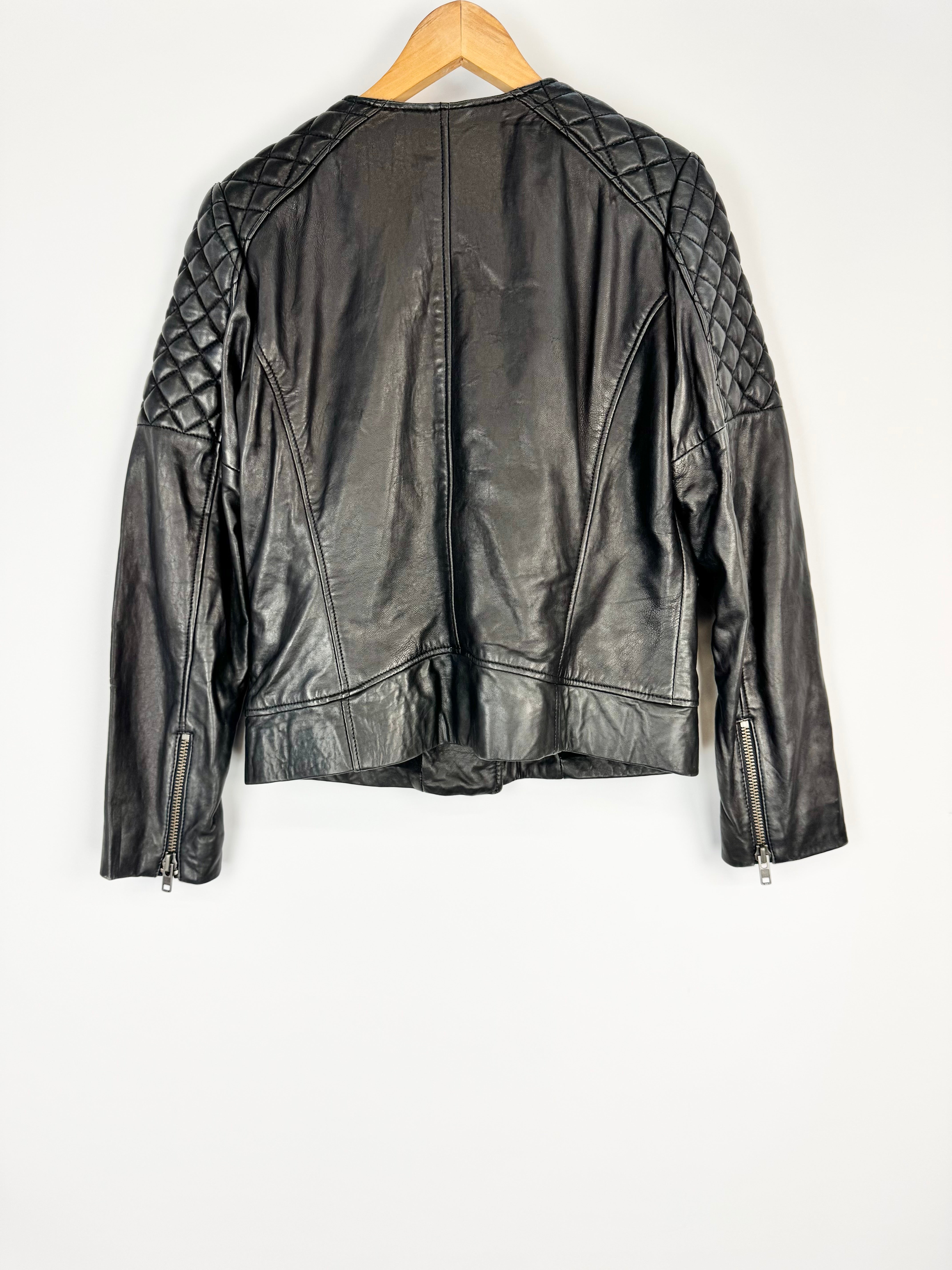 Gorman Quilted Leather Biker Jacket - AU12