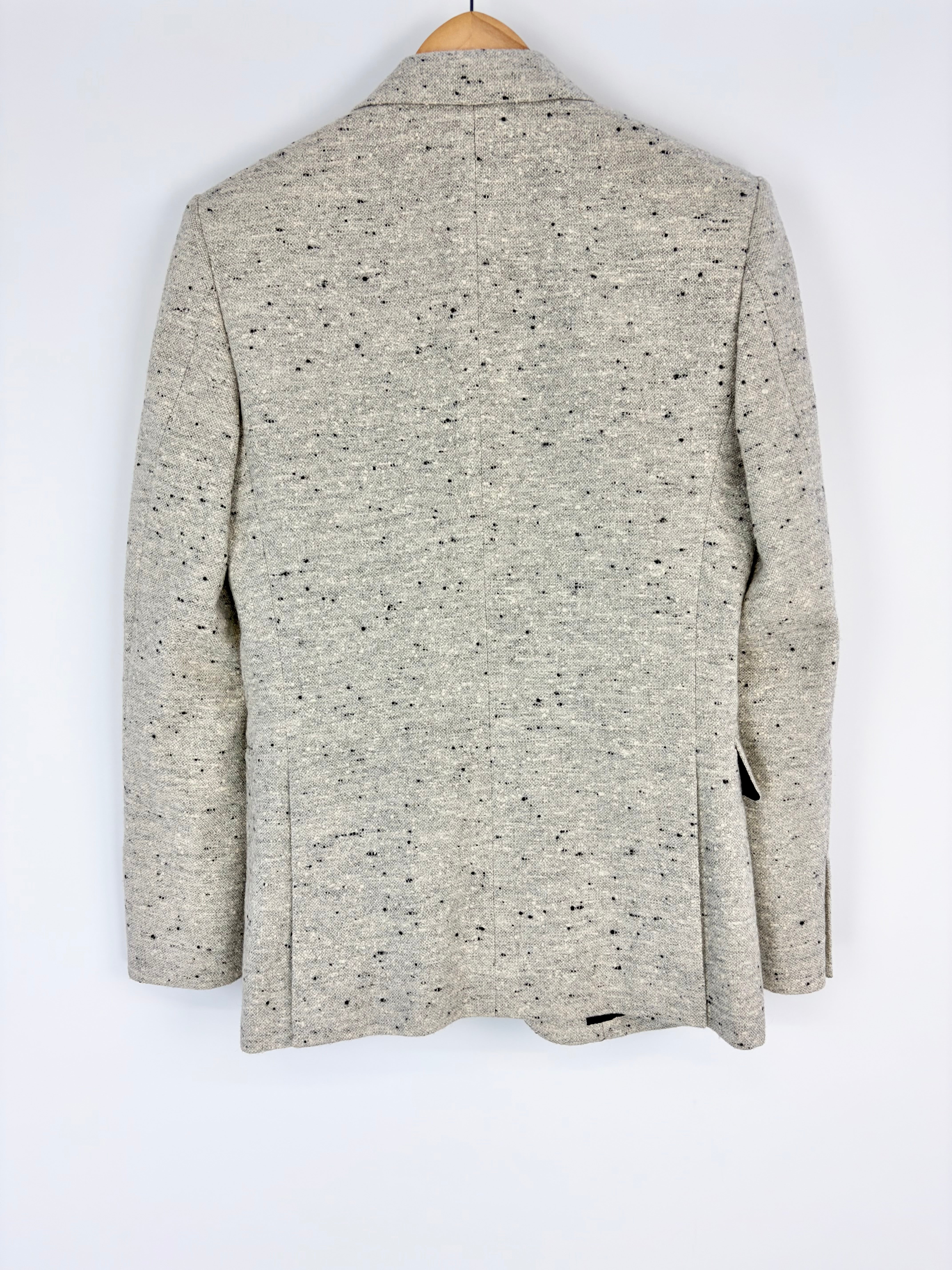 John Lawrence Sullivan Slim Fitted Tweed Blazer - 36