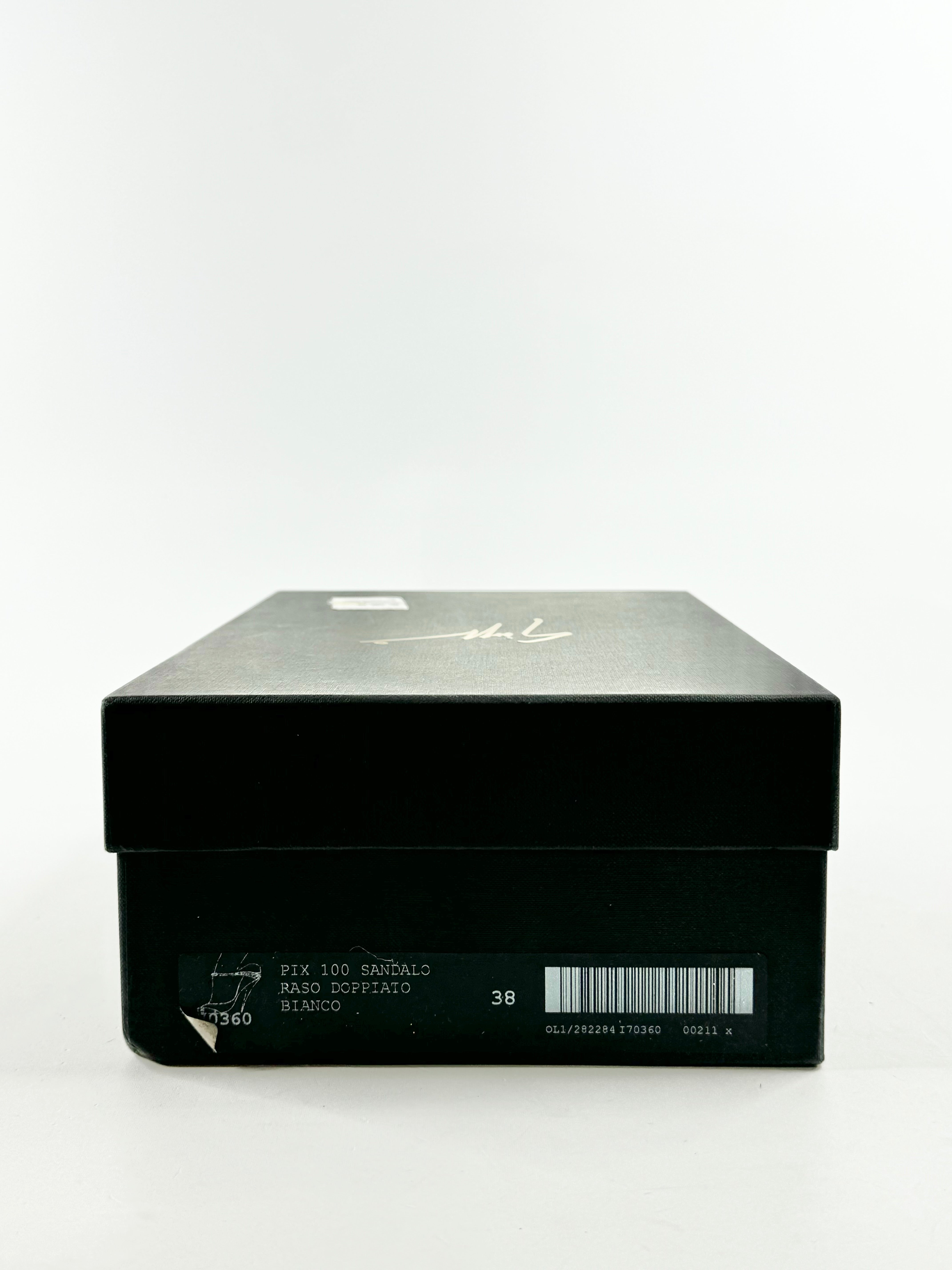 Giuseppe Zanotti Bejewelled Satin Stilettos - EU38