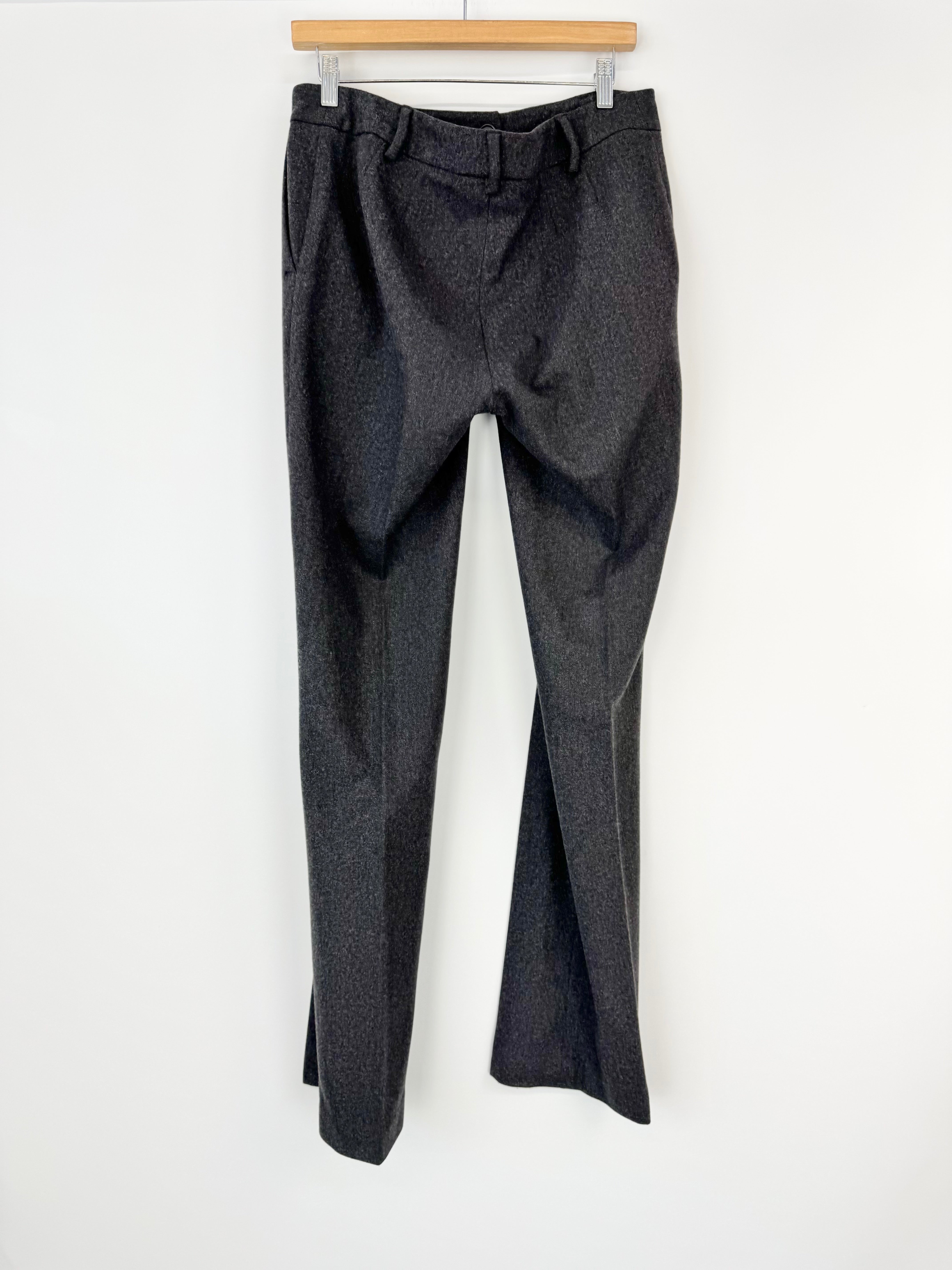 Max Mara Charcoal Grey Wool Slacks - AU12