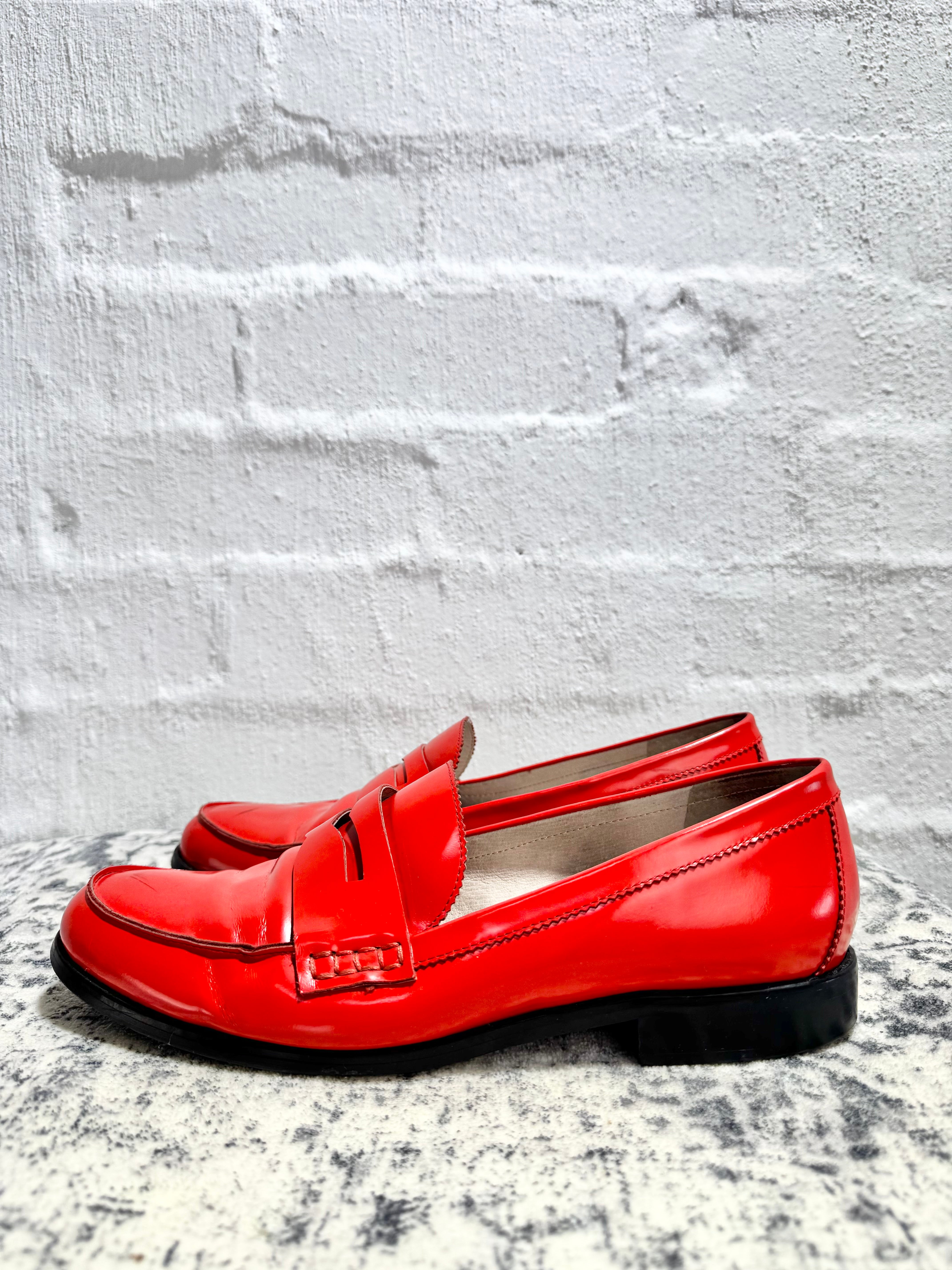 Radical Yes! Bright Red Loafers - EU43