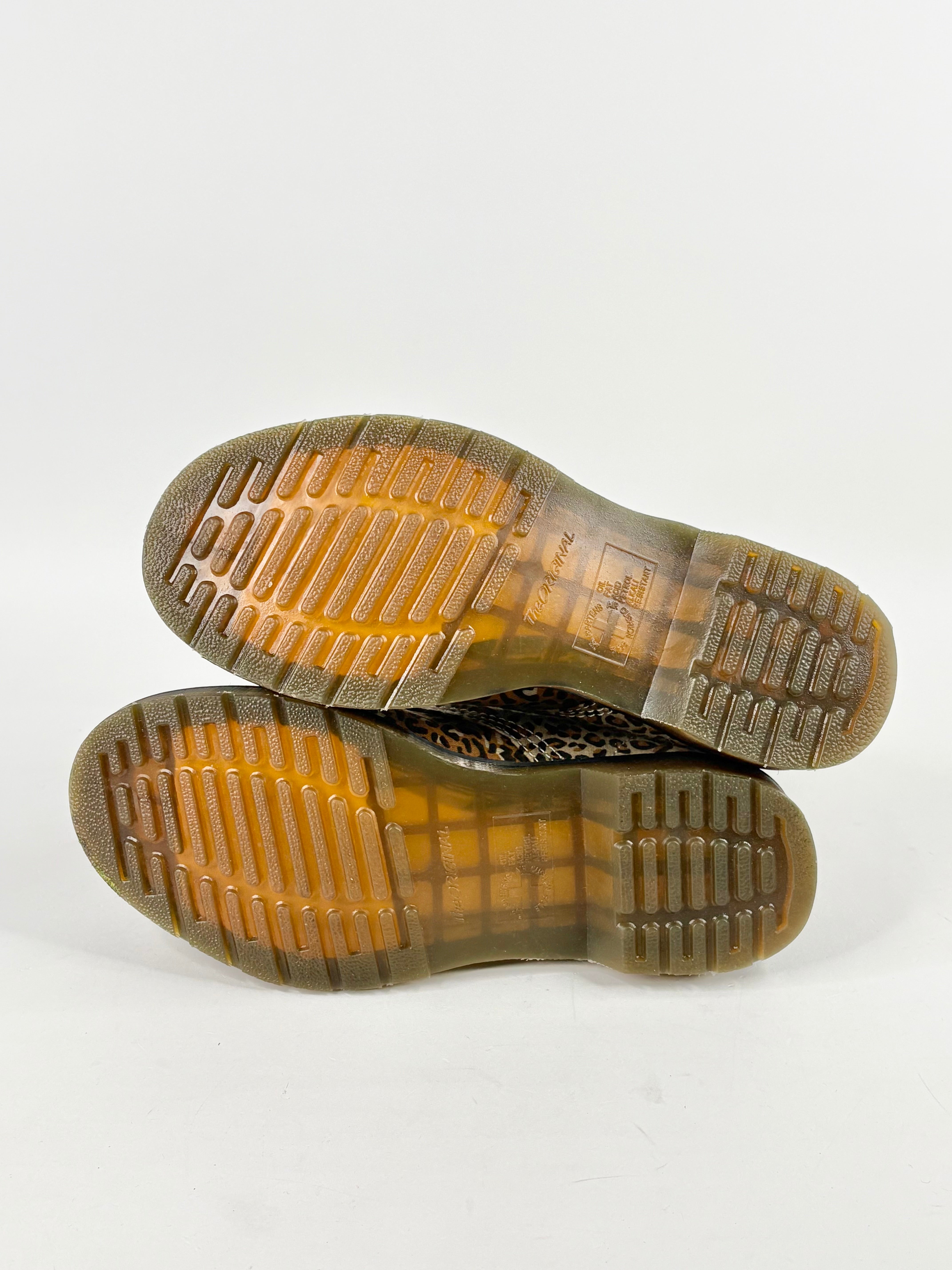 Dr. Martens Leopard Print Canvas 'Beckett' Boots - EU38