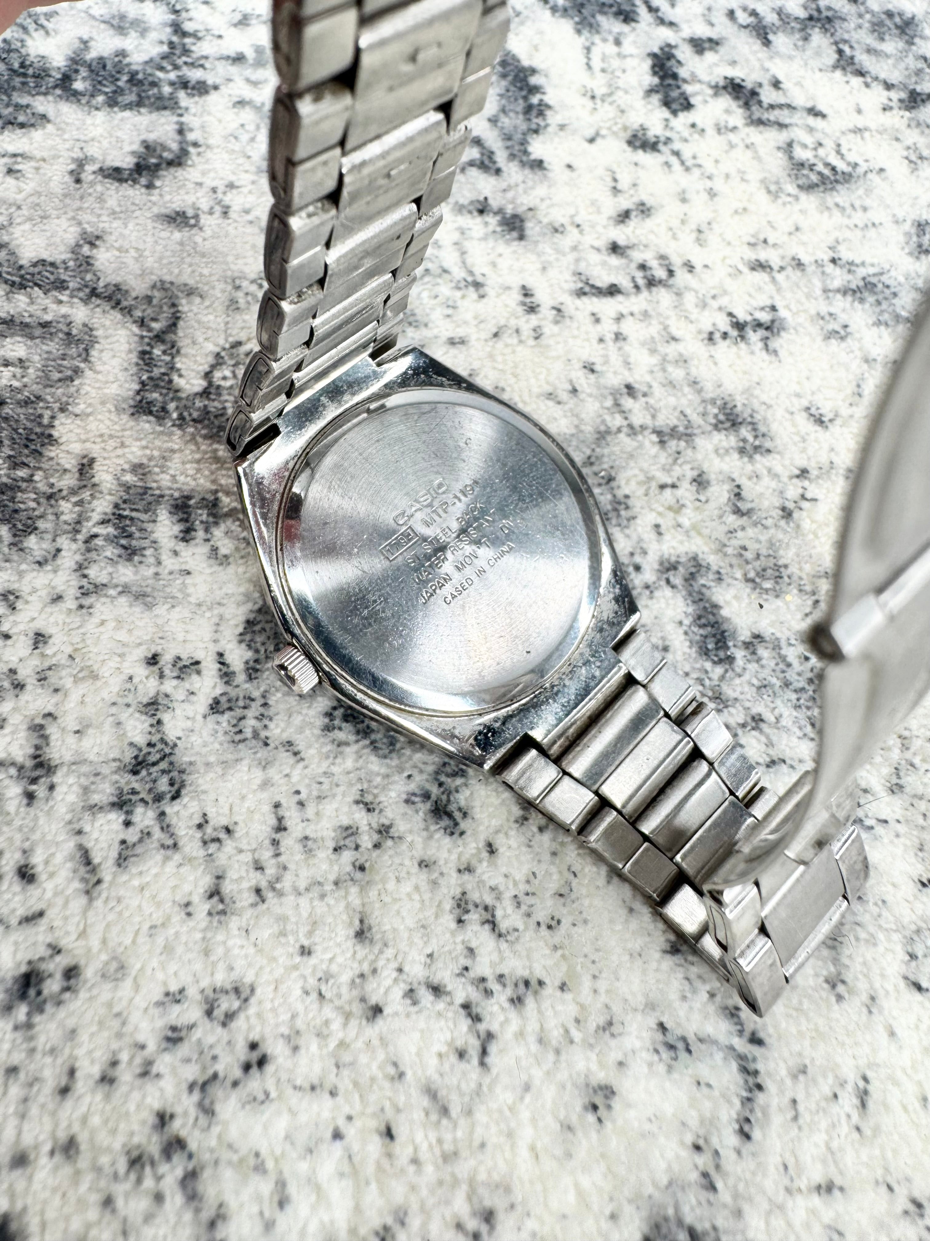 Casio Silver Tone Stainless Steel 1794 MTP-1191 Watch