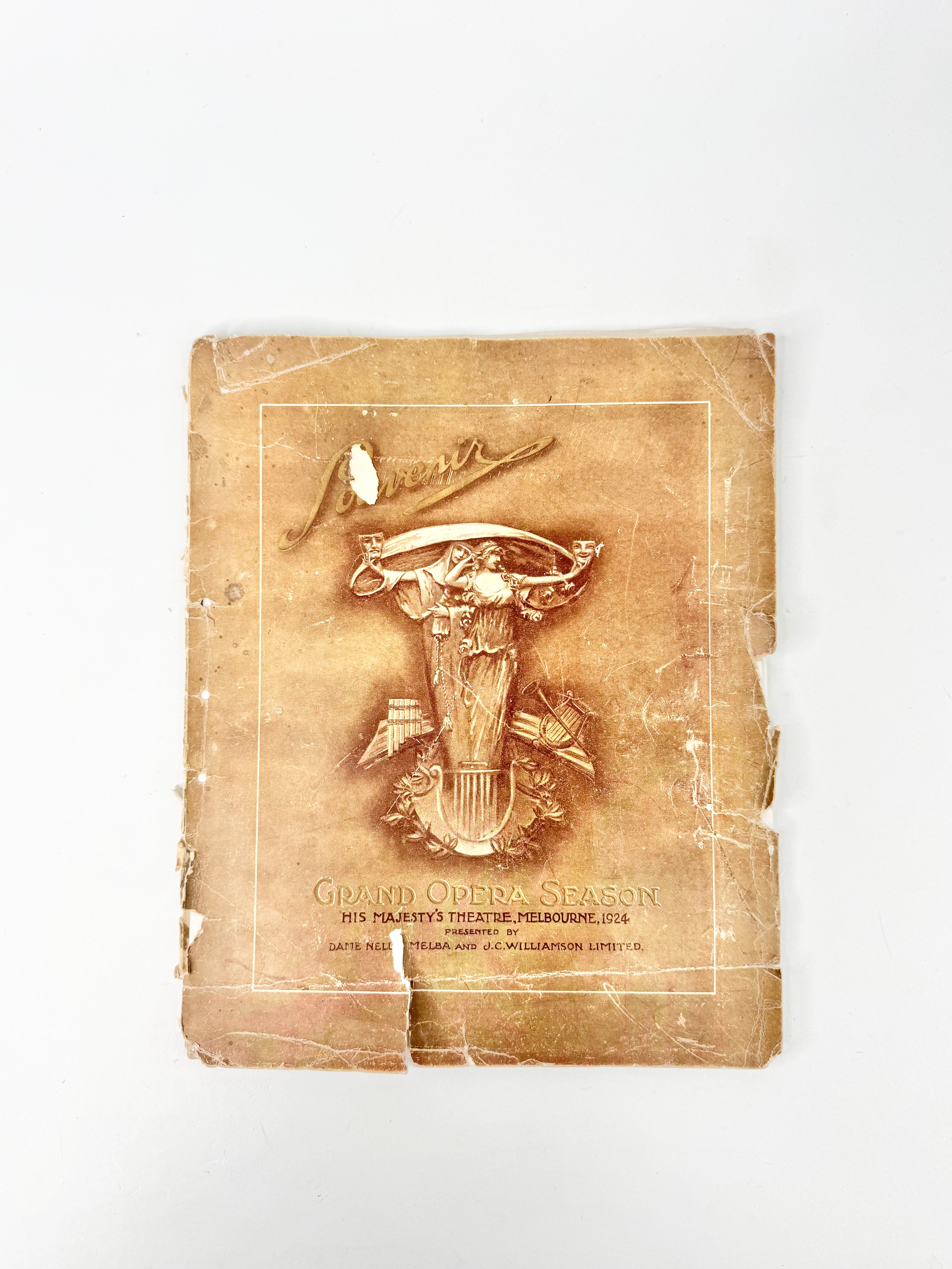 Programme - 'Grand 1924 Opera Season', Dame Nellie Melba & J.C. Williamson Program