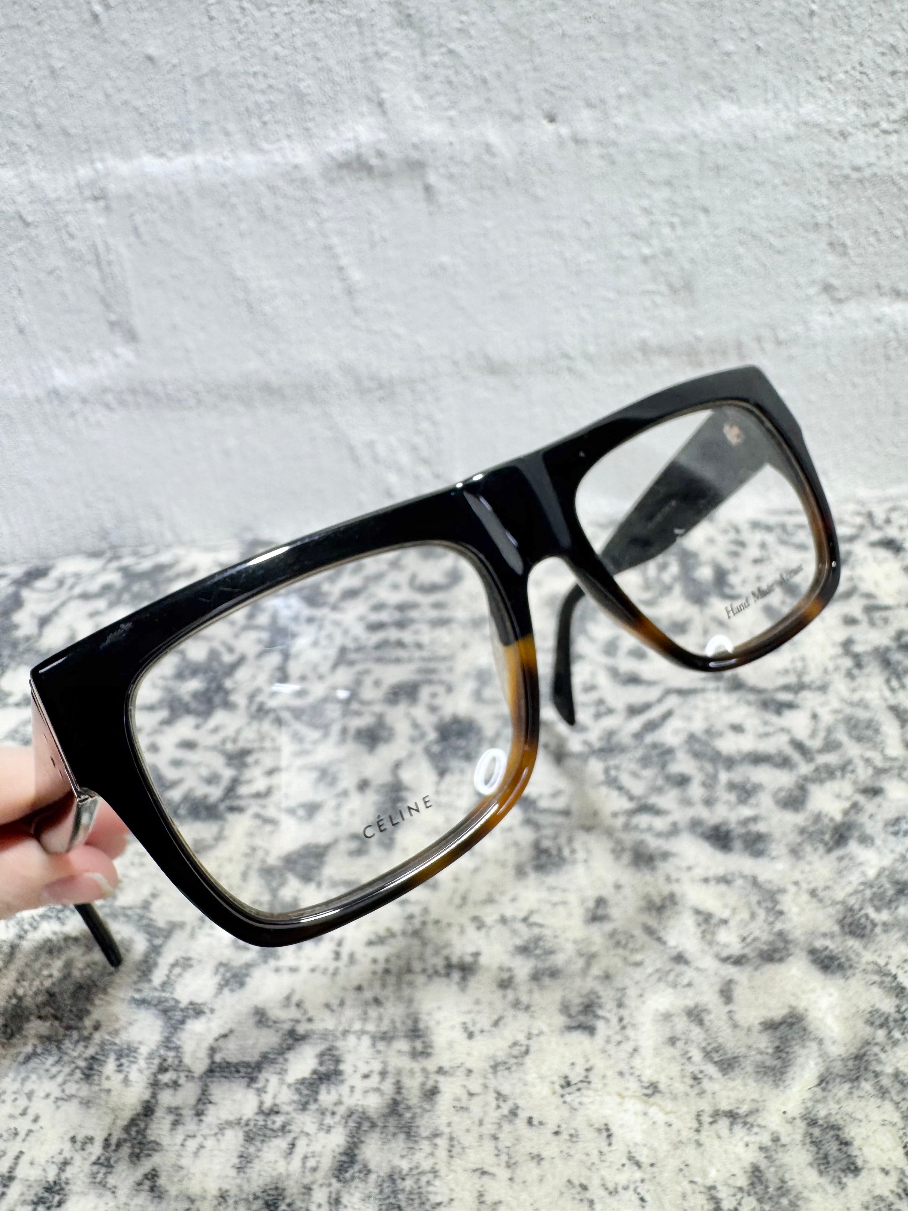 Céline Black and Tan Optical Glasses Frames