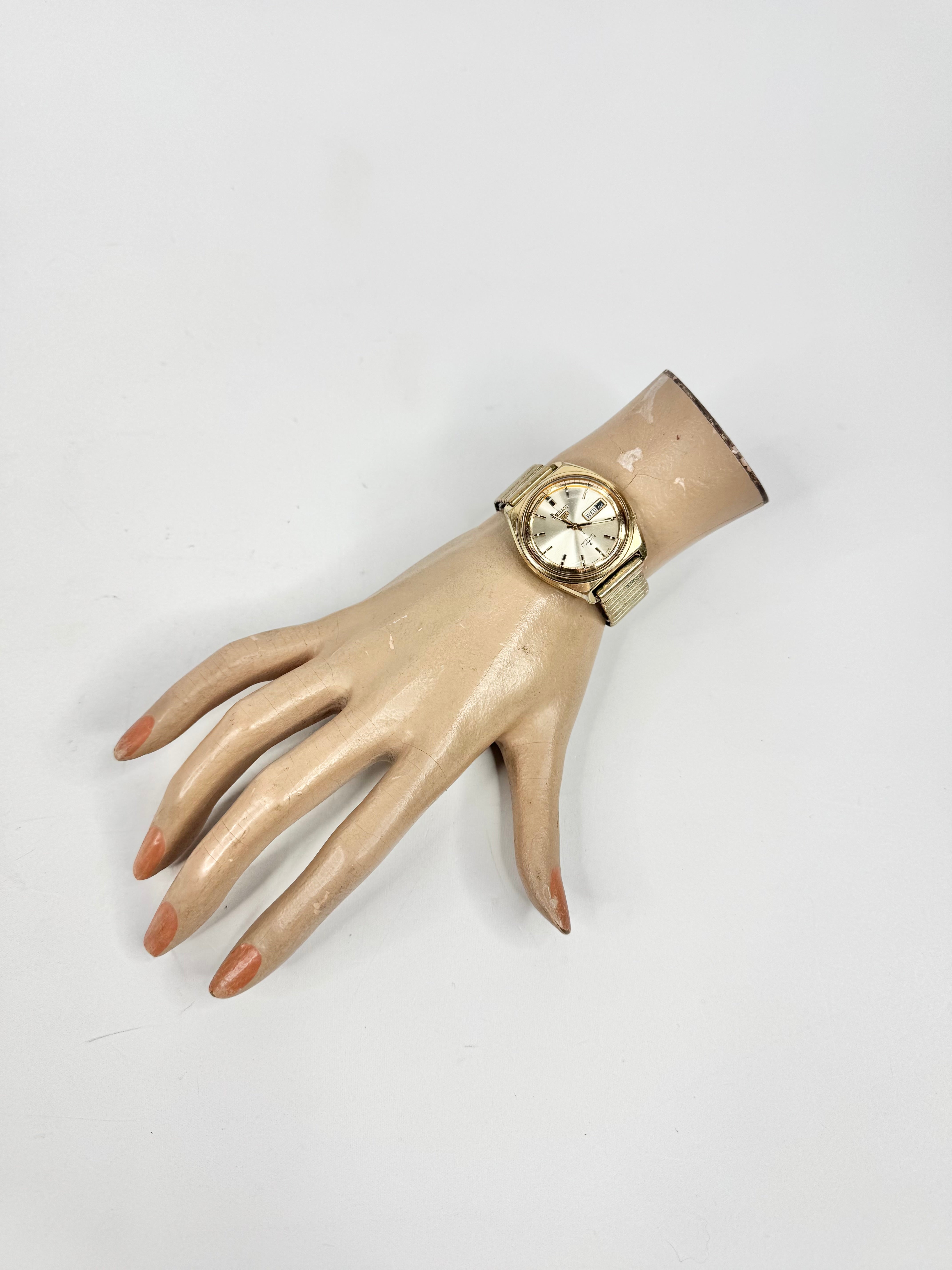 Vintage Gold Toned Seiko Automatic 12 Jewel Watch