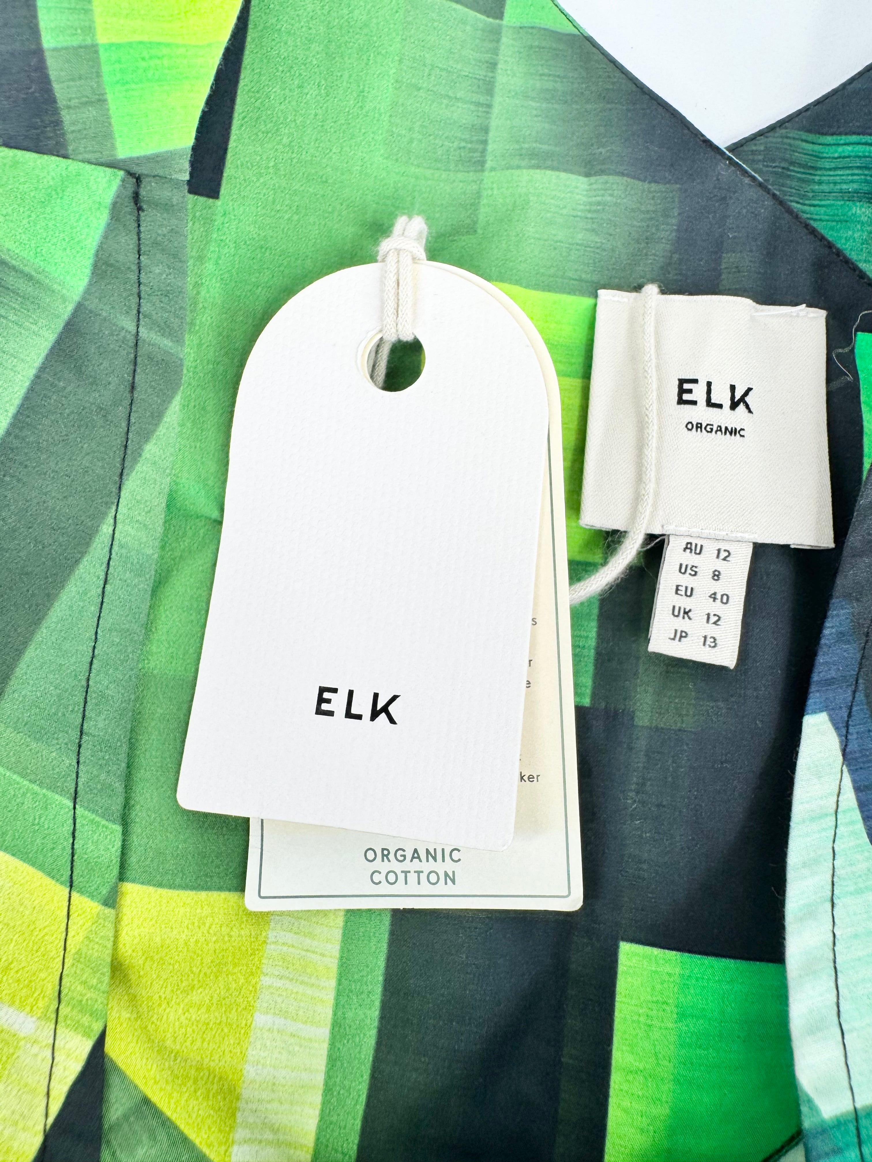 Elk Green 'Indi' Tank Top NWT - AU12