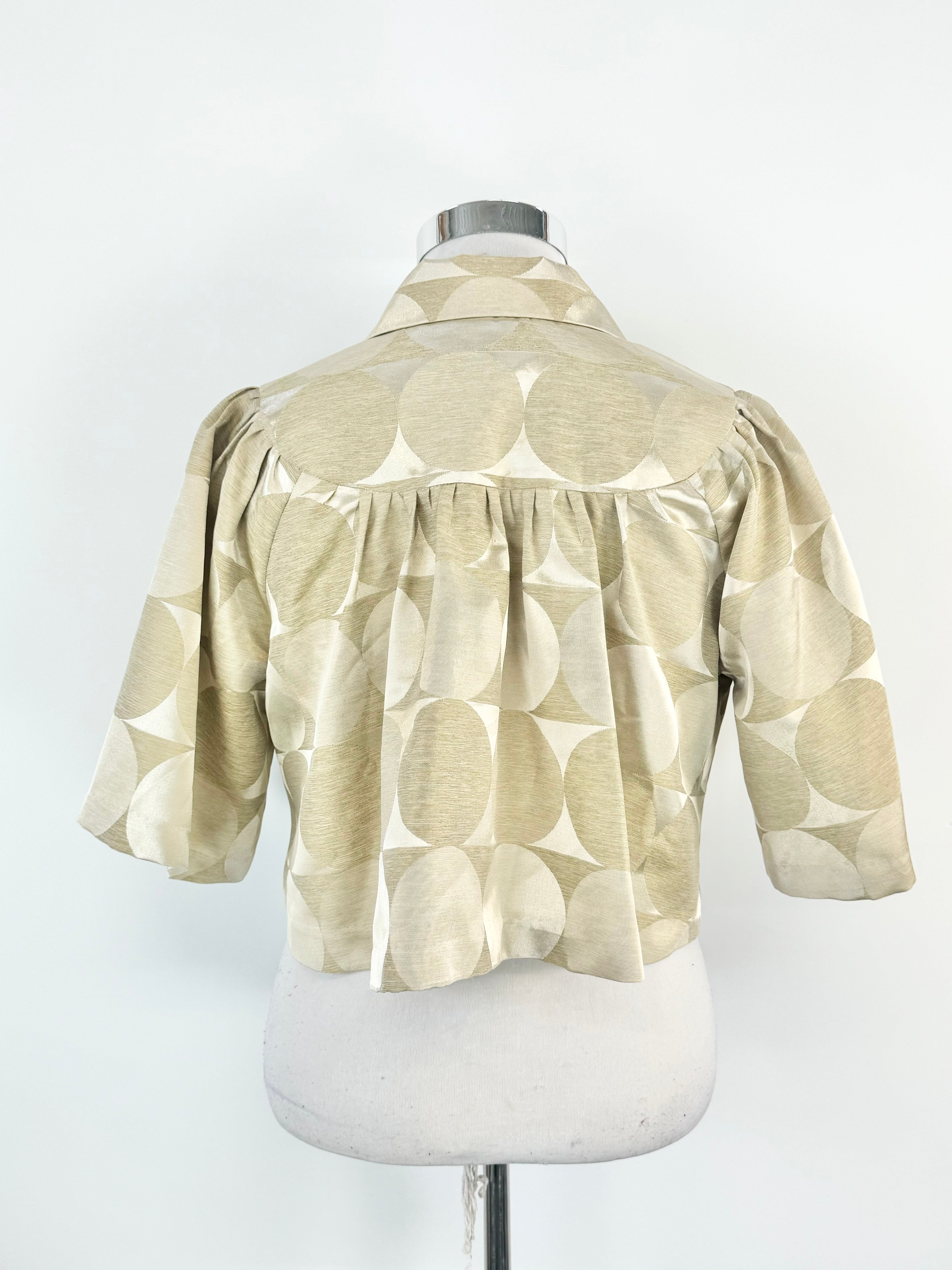 Mossman Champange Gold Cropped Jacket - AU14