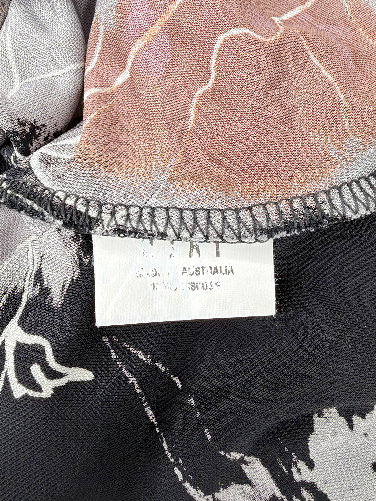 Vintage Ojay Printed Reversible Cowl Neck Tank - AU12