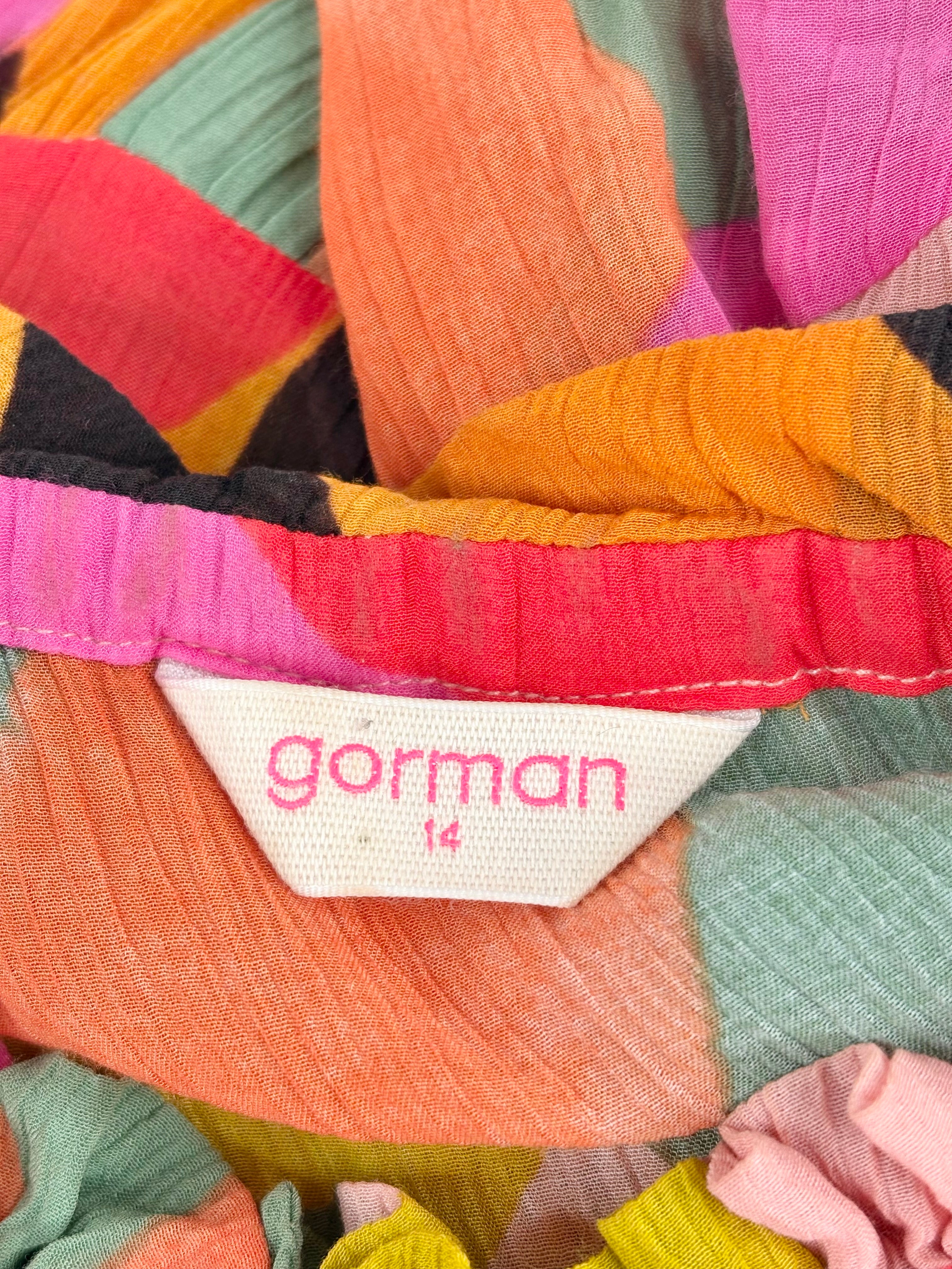 Gorman Sheer Multicolour Abstract Shapes Maxi Dress - AU14