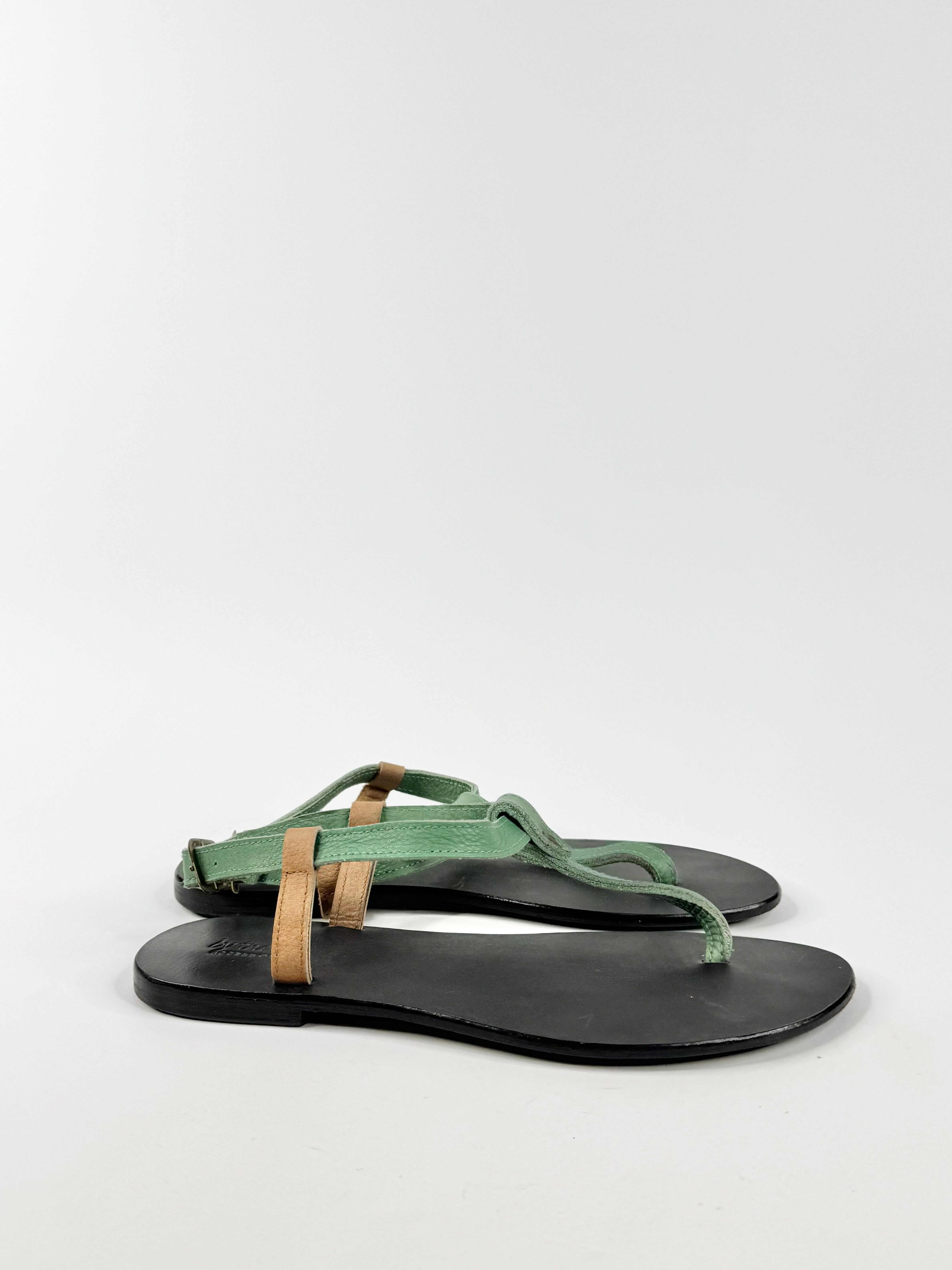 By the Sea Seafoam Blue Thongs - EU41