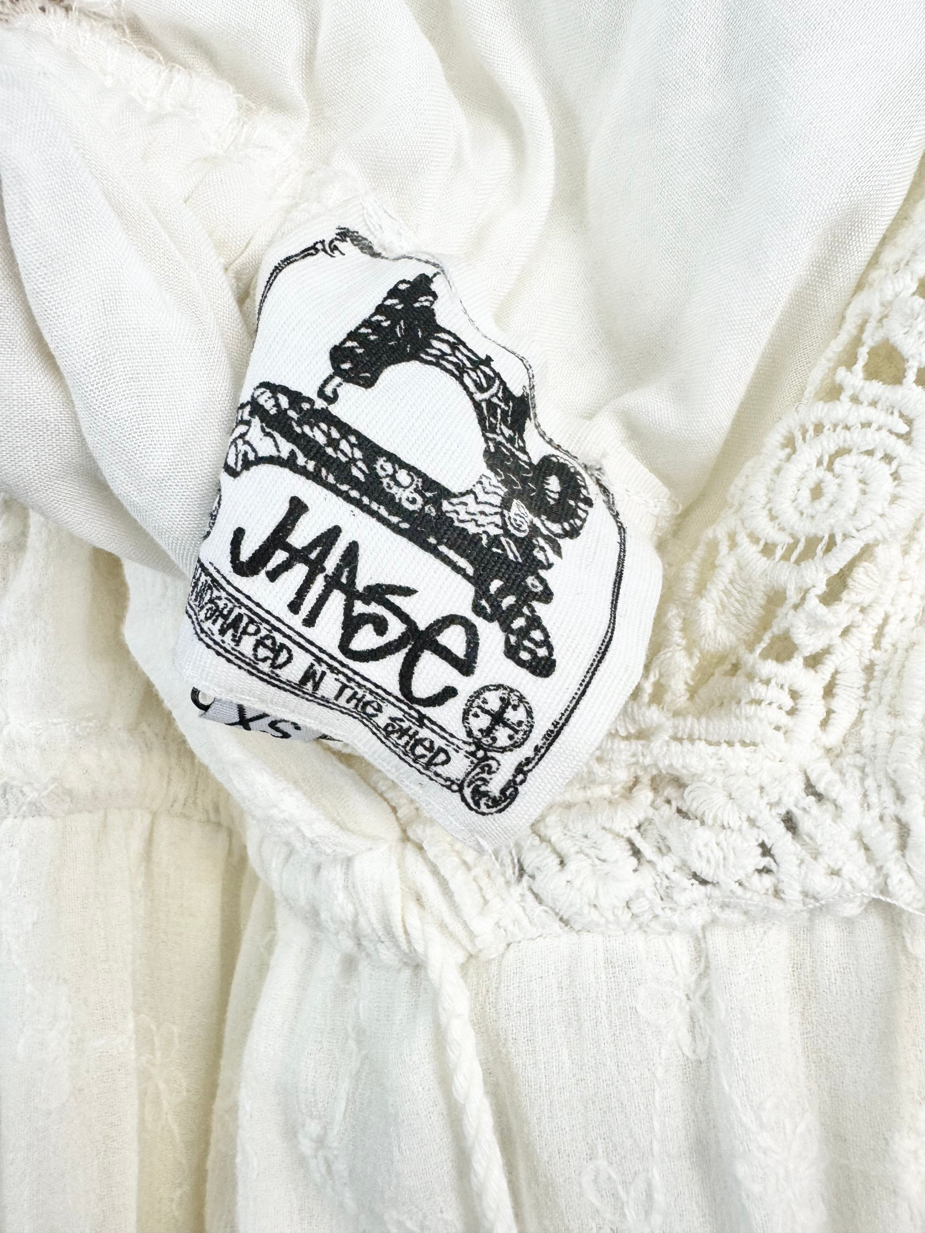 Jaase Cream White Lace Bohemian Maxi Dress NWT - AU6/8