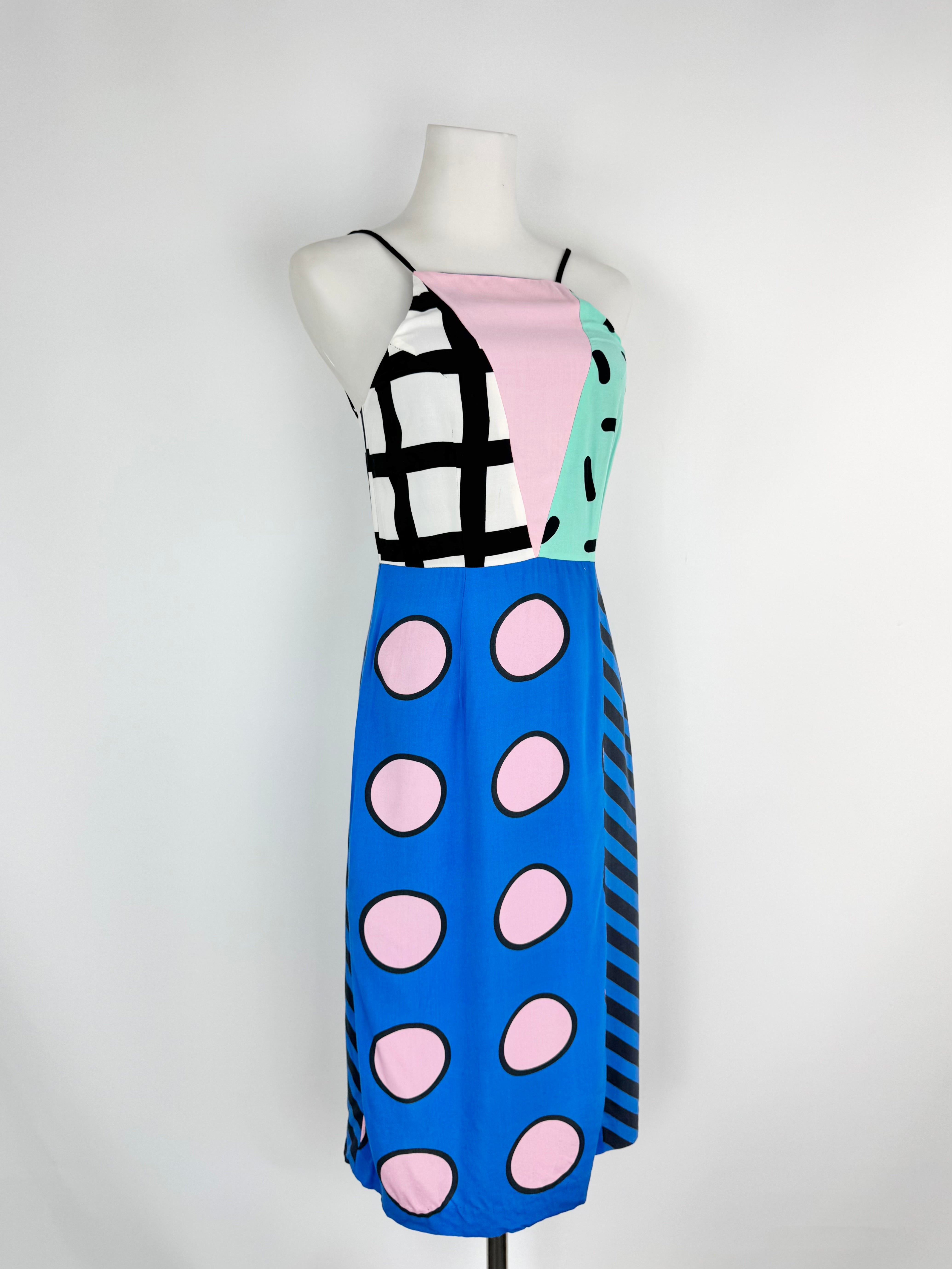 Gorman x Walala Blue Patterned Slip Dress - AU6