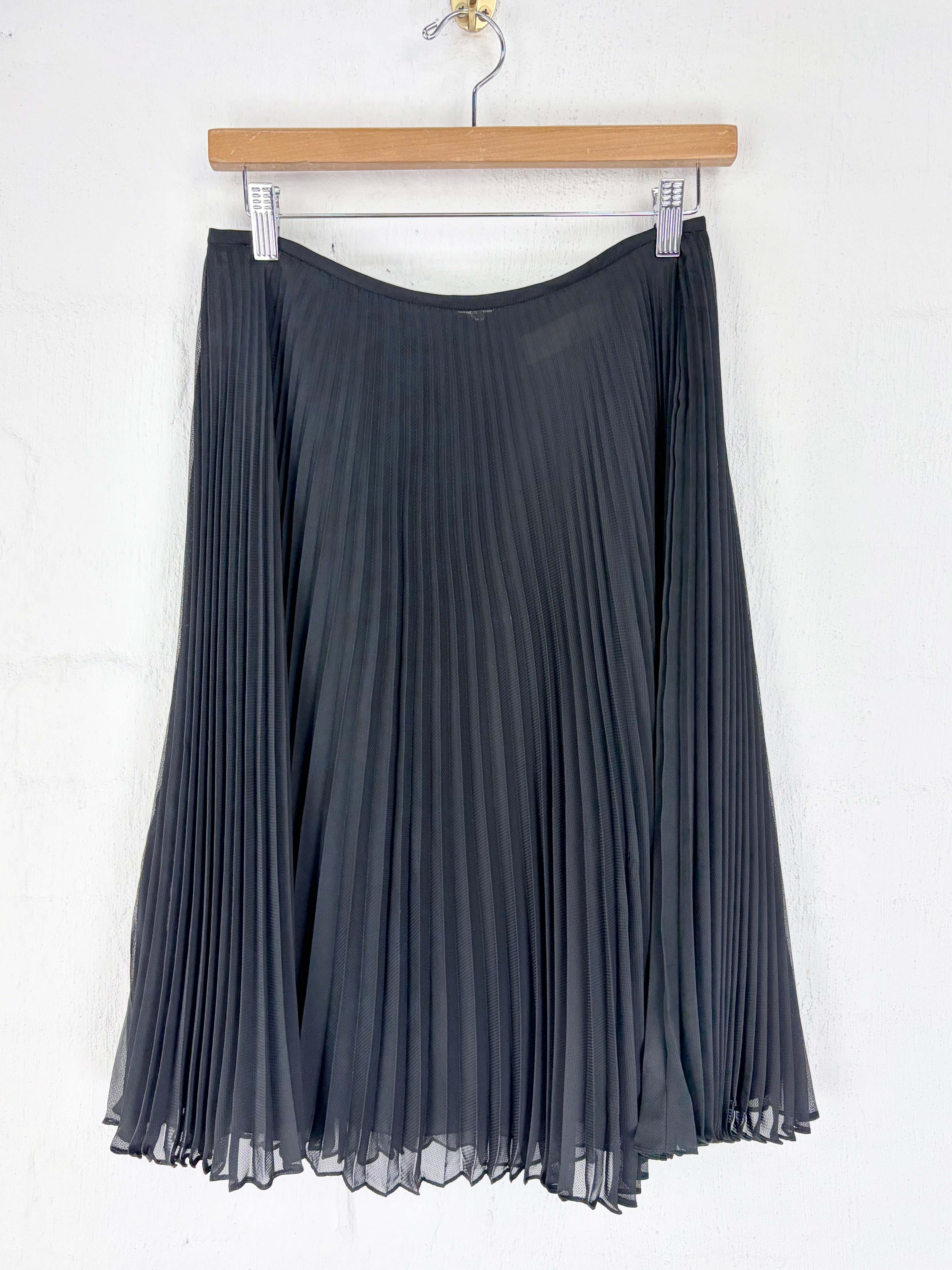Aurelio Costarella Black Pleated Skirt - AU12/14