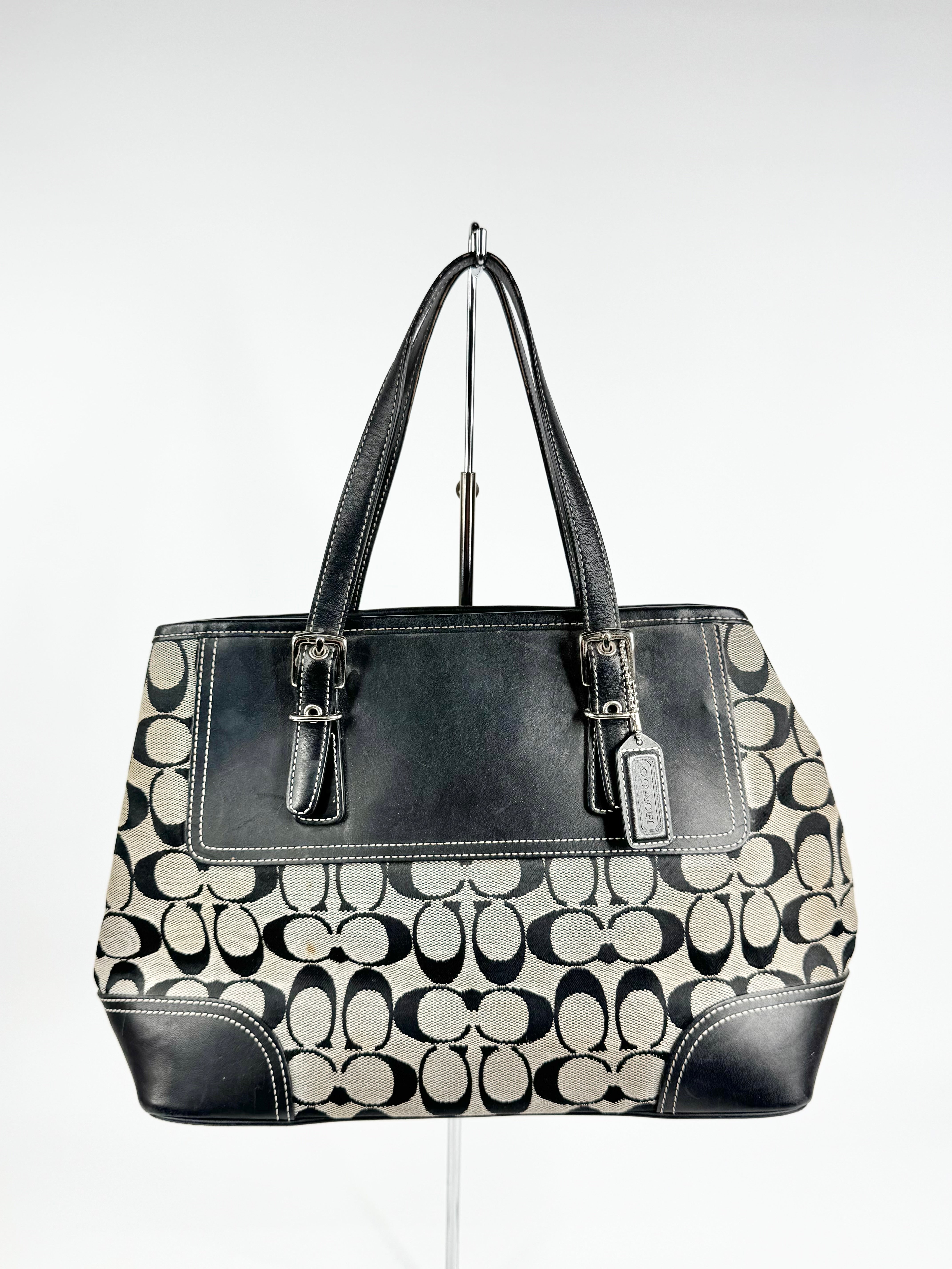 Coach 'Hampton' Monogram Shoulder Bag