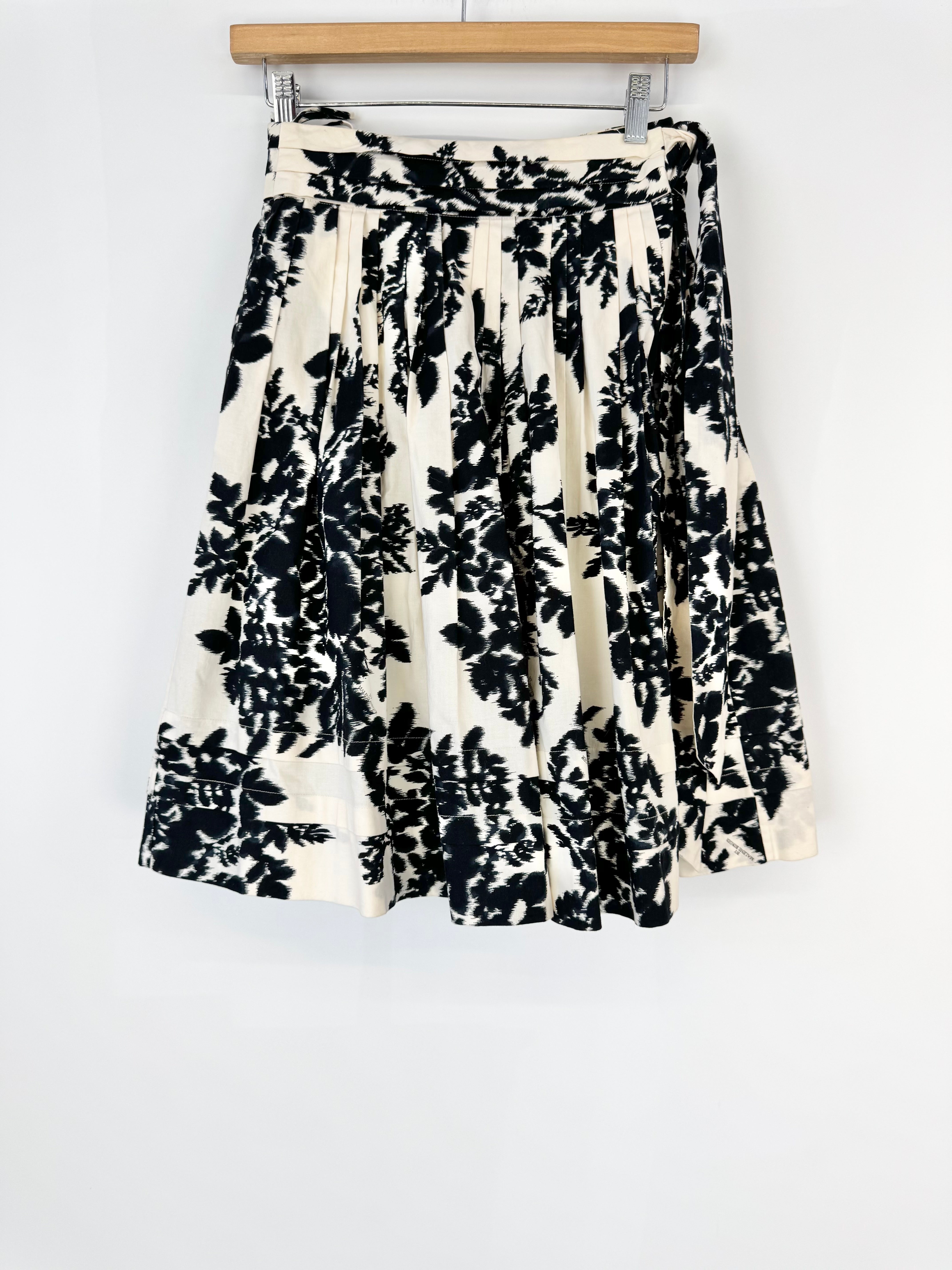By Malene Birger Brocade Black White Skirt - AU10/12