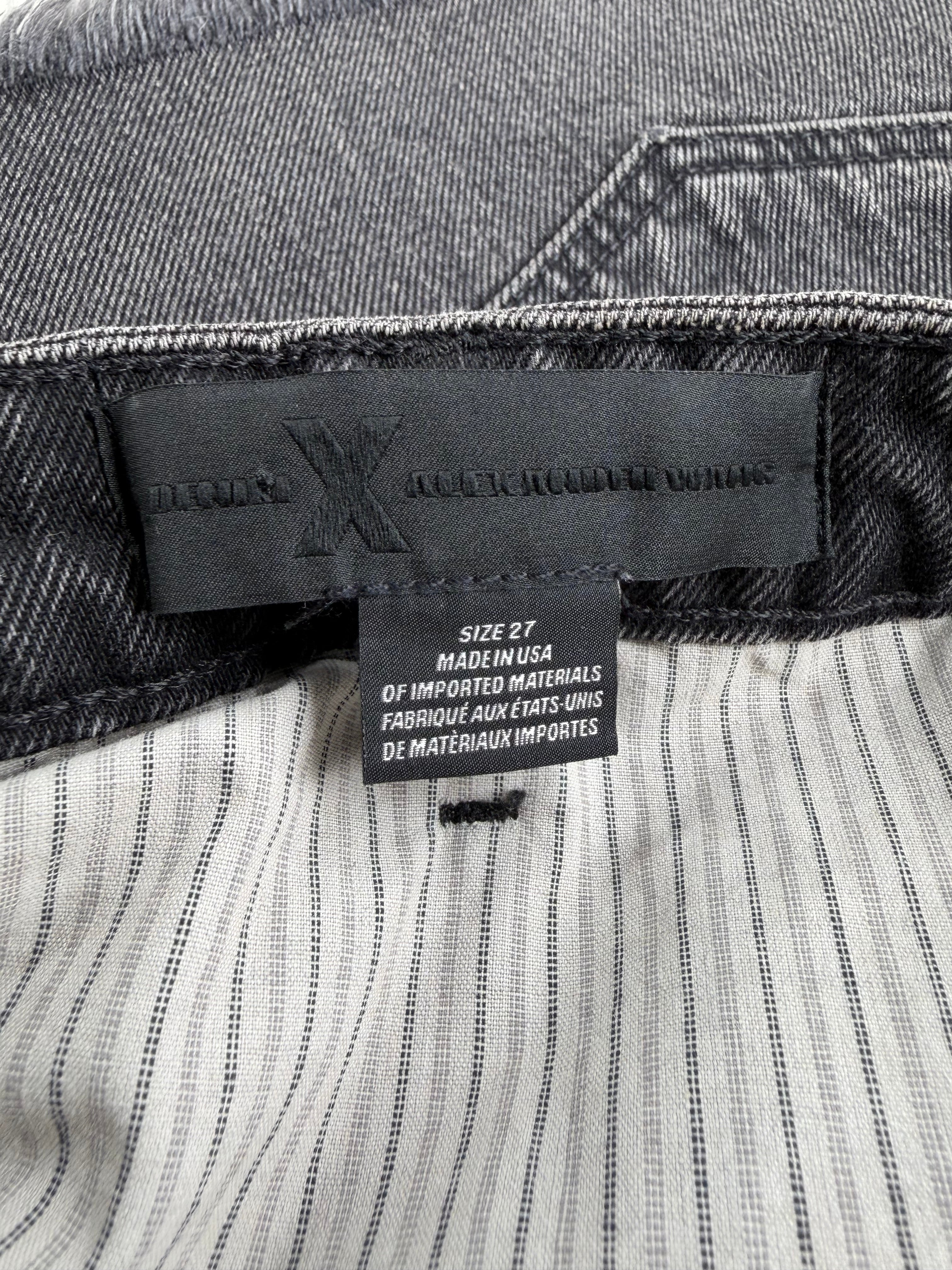 Alexander Wang Denim Mini Skirt with Peep Lining - AU6