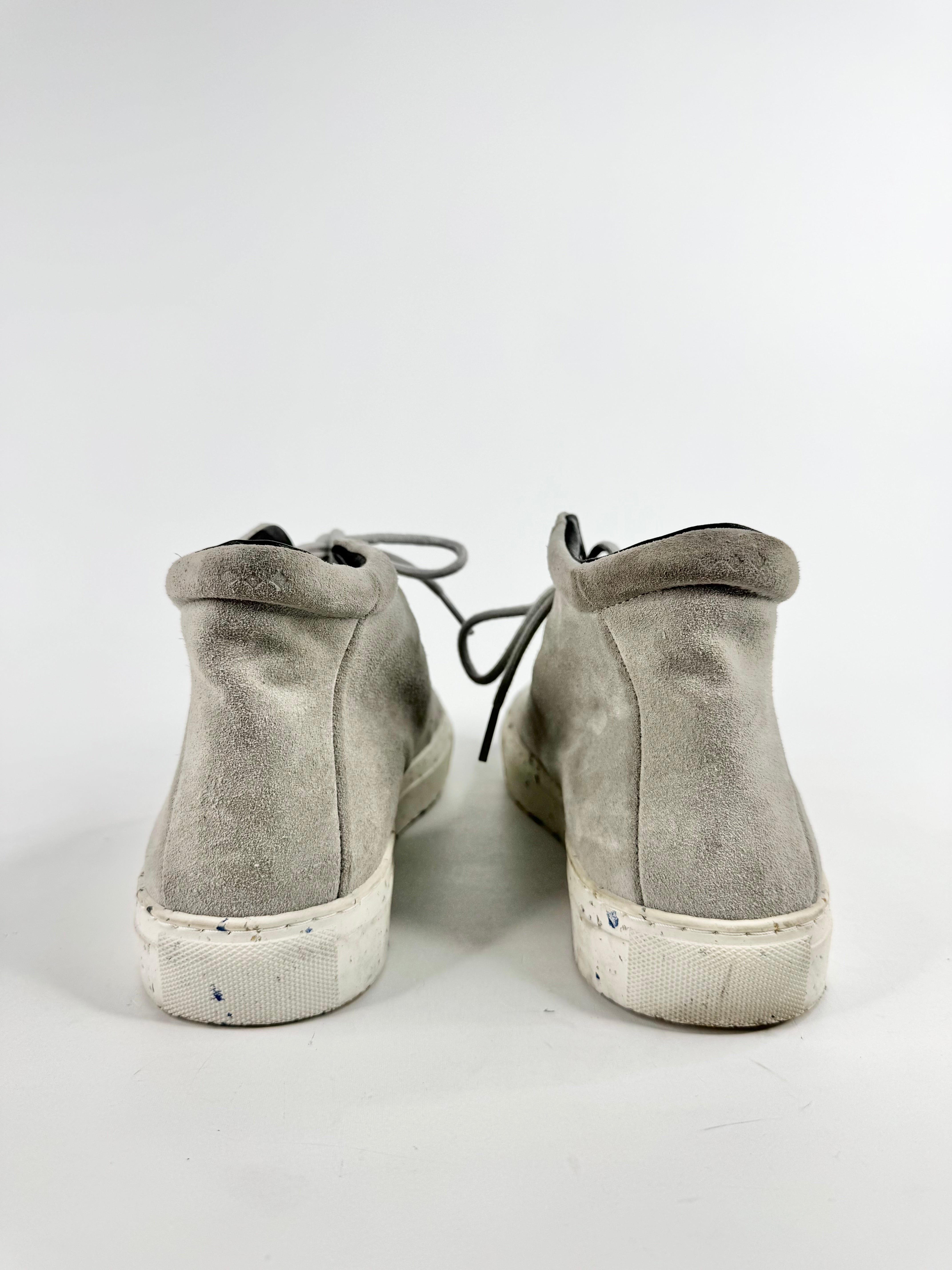 Royal Republiq Grey Suede Lace Up High Tops - EU40