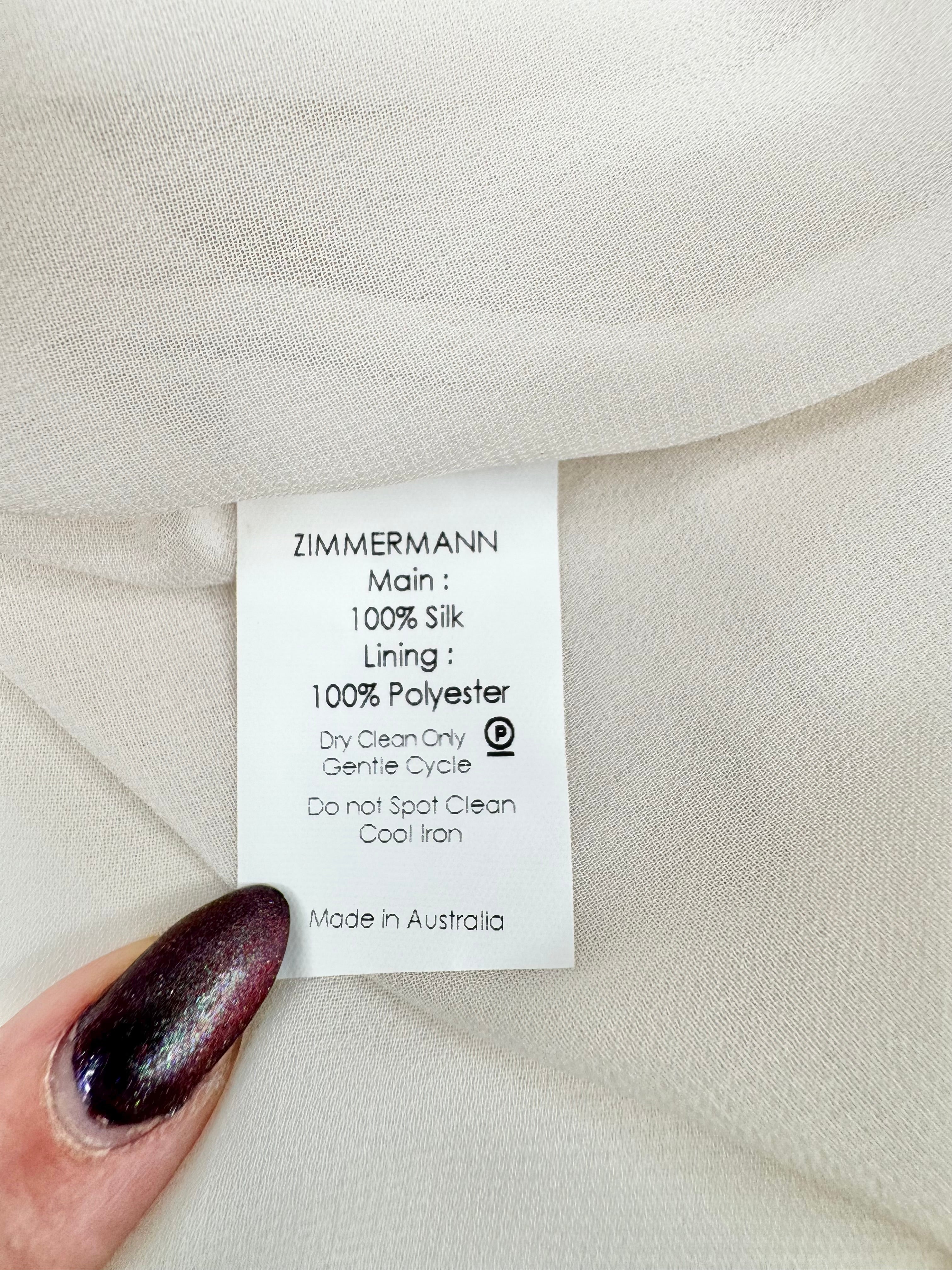 Zimmermann Silk Floral Summer Dress - AU10