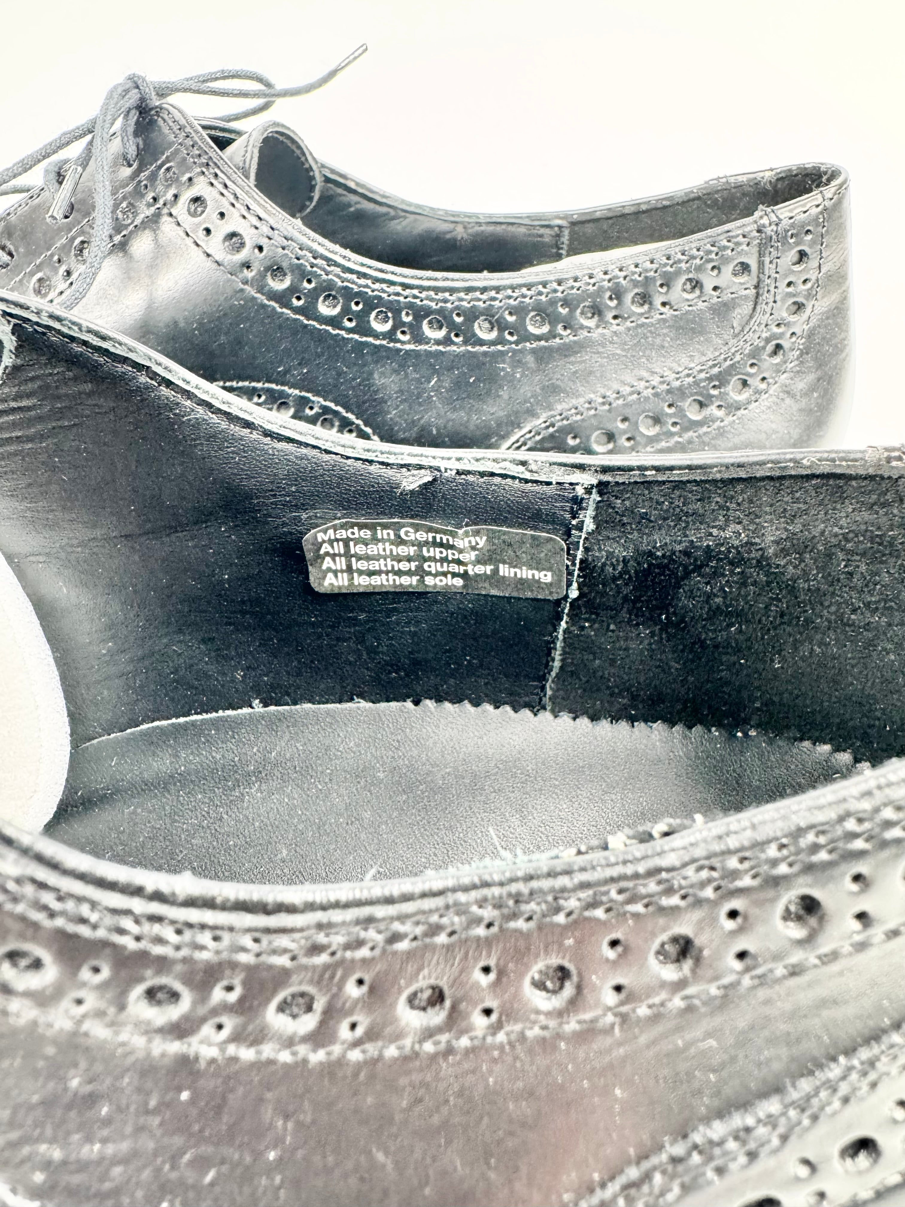 Lloyd Germany Black Brogue 'Jackson' Lace Up Shoes - EU44