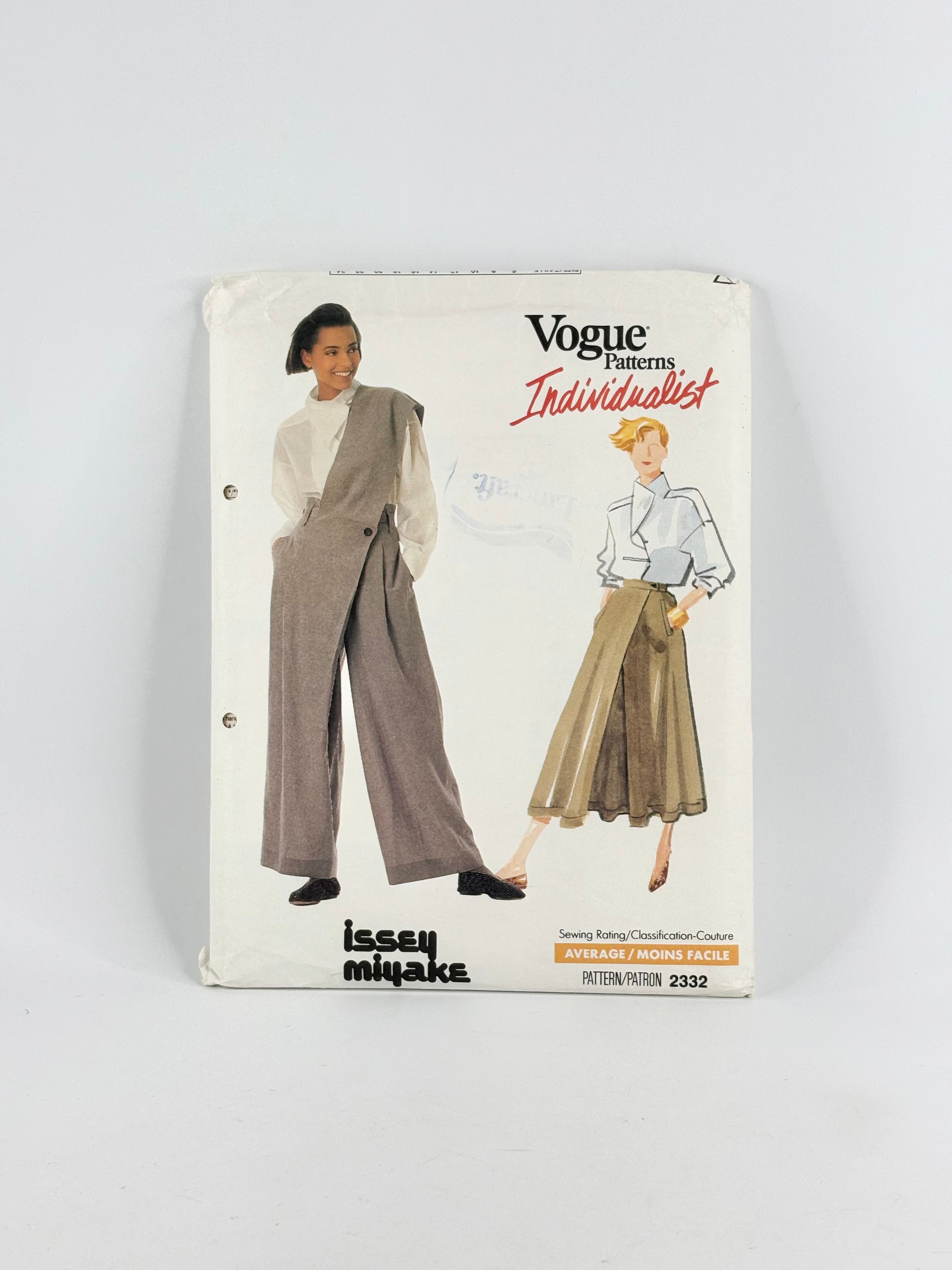 Vogue Patterns Individualist Issey Miyake Shirt, Pants & Skirt: No. 2332 - Size 8