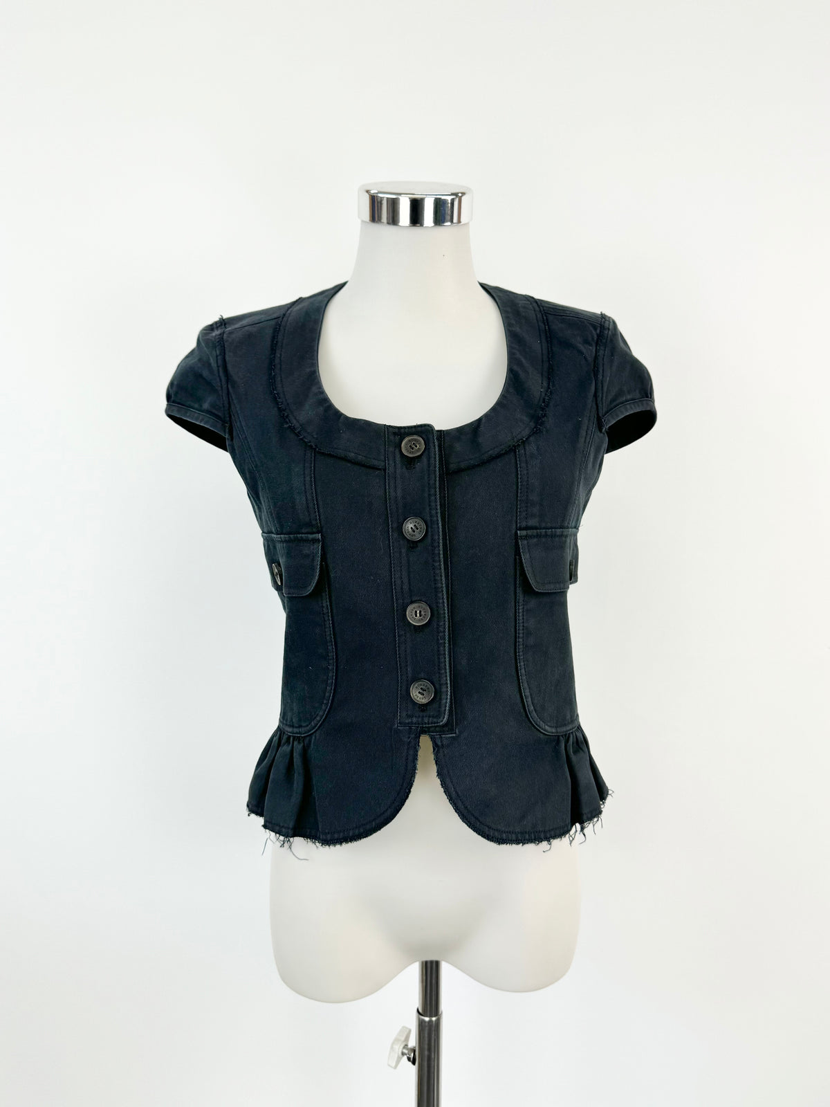 Burberry Midnight Blue Denim Vest - AU8