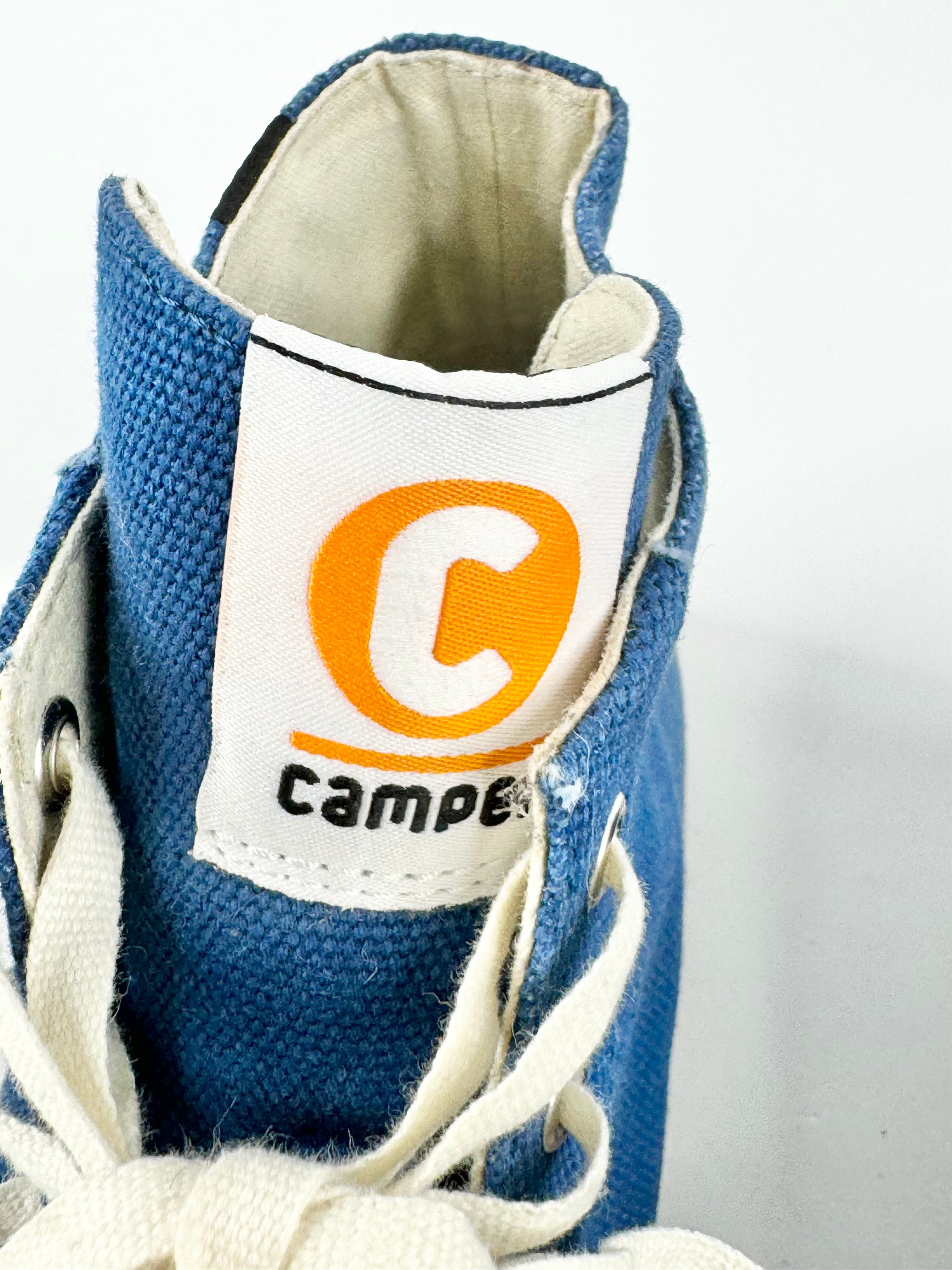 Camper Bright Blue Canvas Lace Up Shoes - EU46