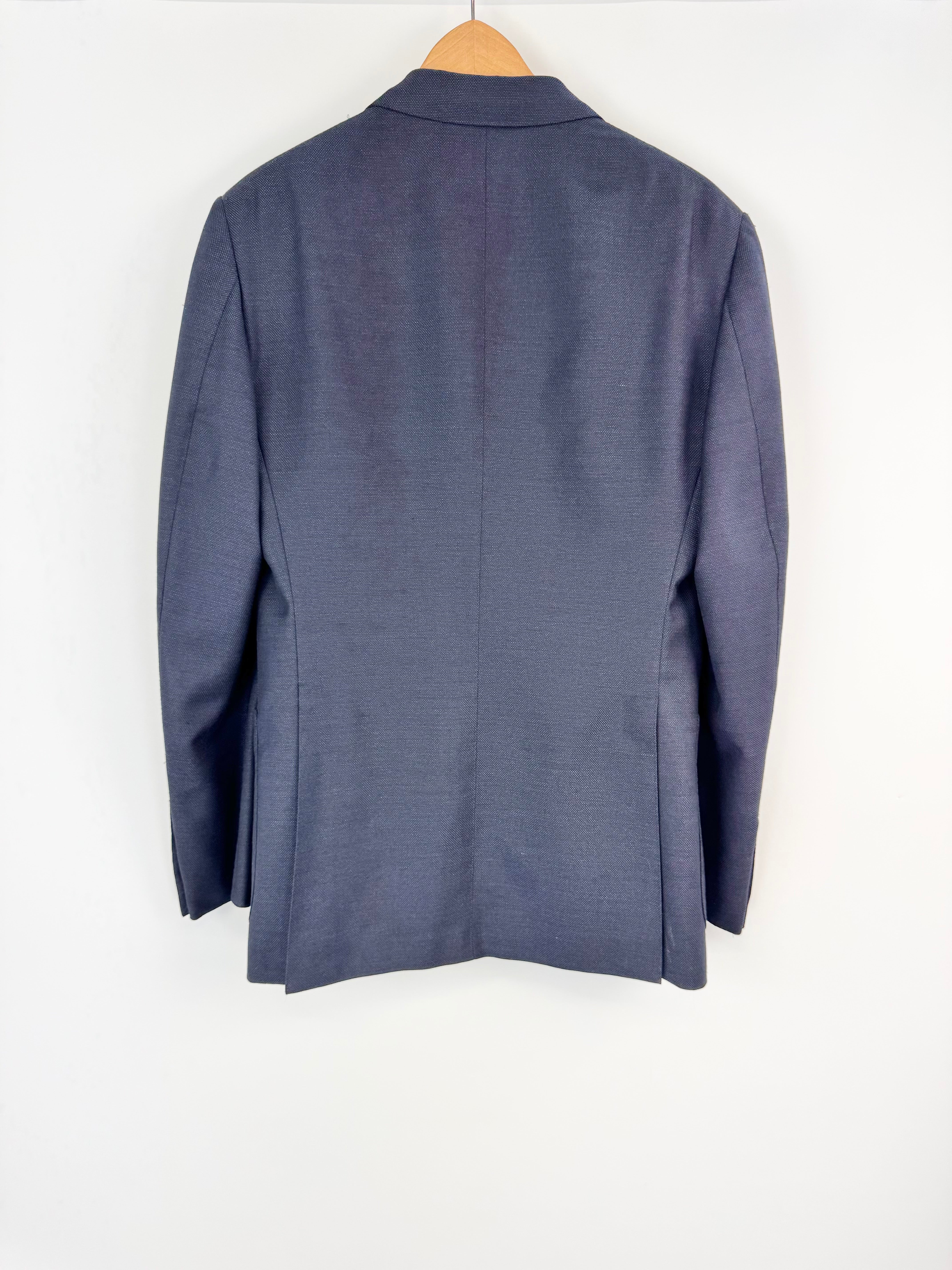 Tom Ford Single Breasted Indigo Wool, Mohair & Silk Blazer - 48R
