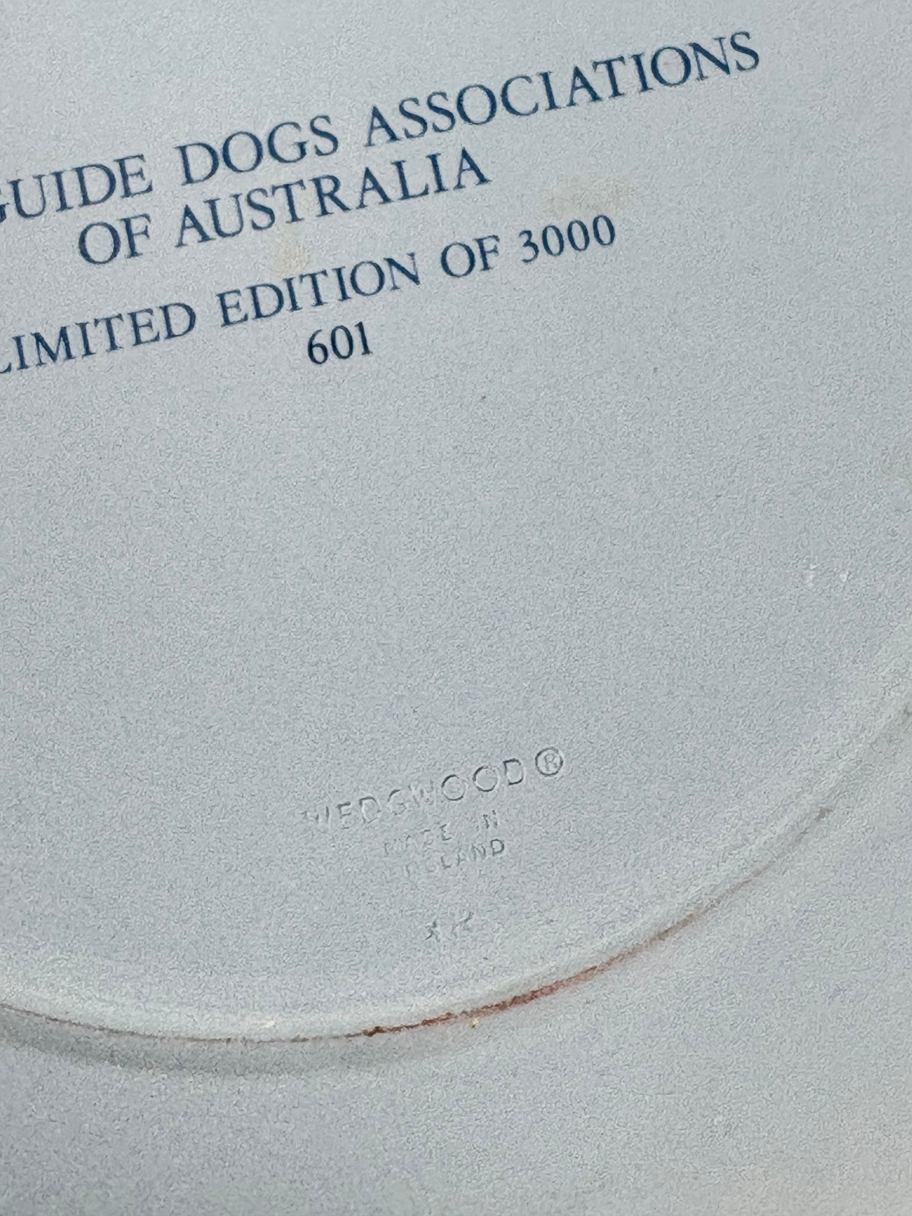 Wedgwood Royal Guide Dogs of Australia Commemorative Jasperware Plate